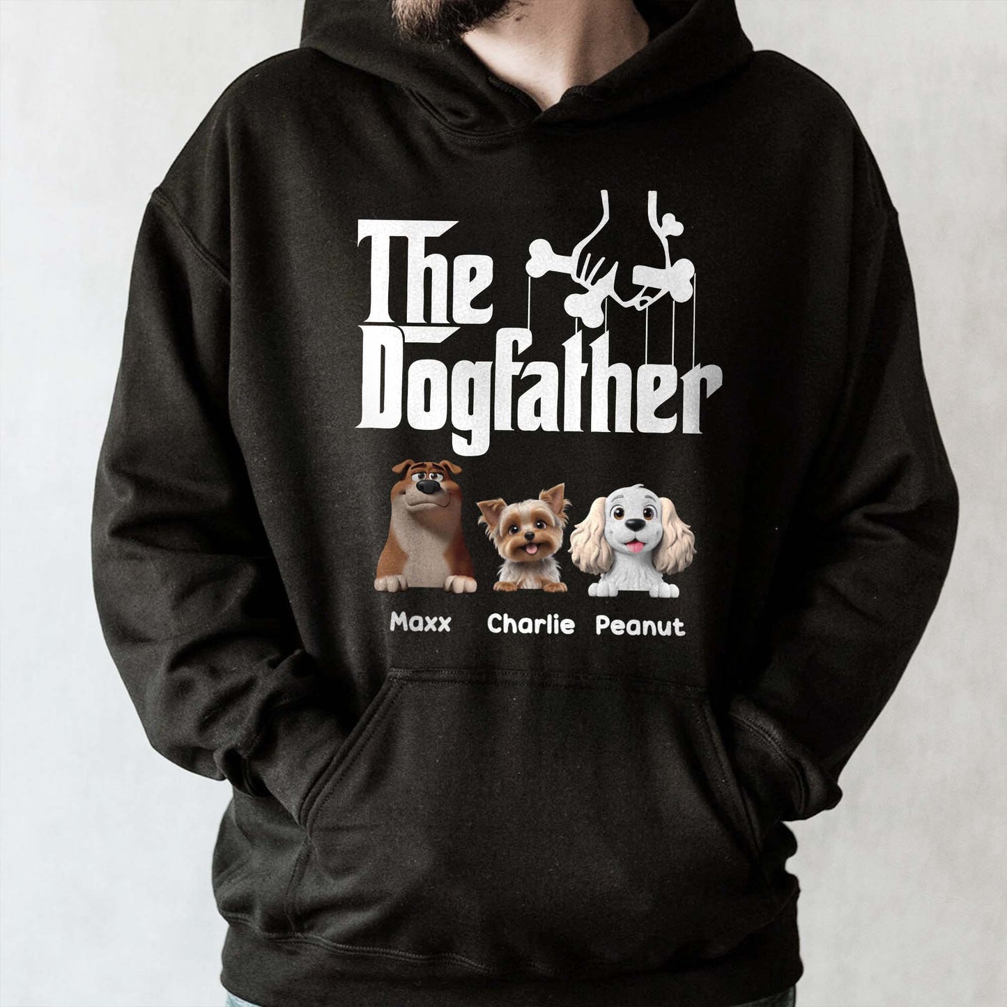 The Dogfather With Dogs and Bone