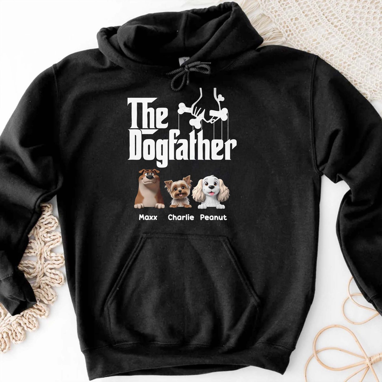 The Dogfather With Dogs and Bone