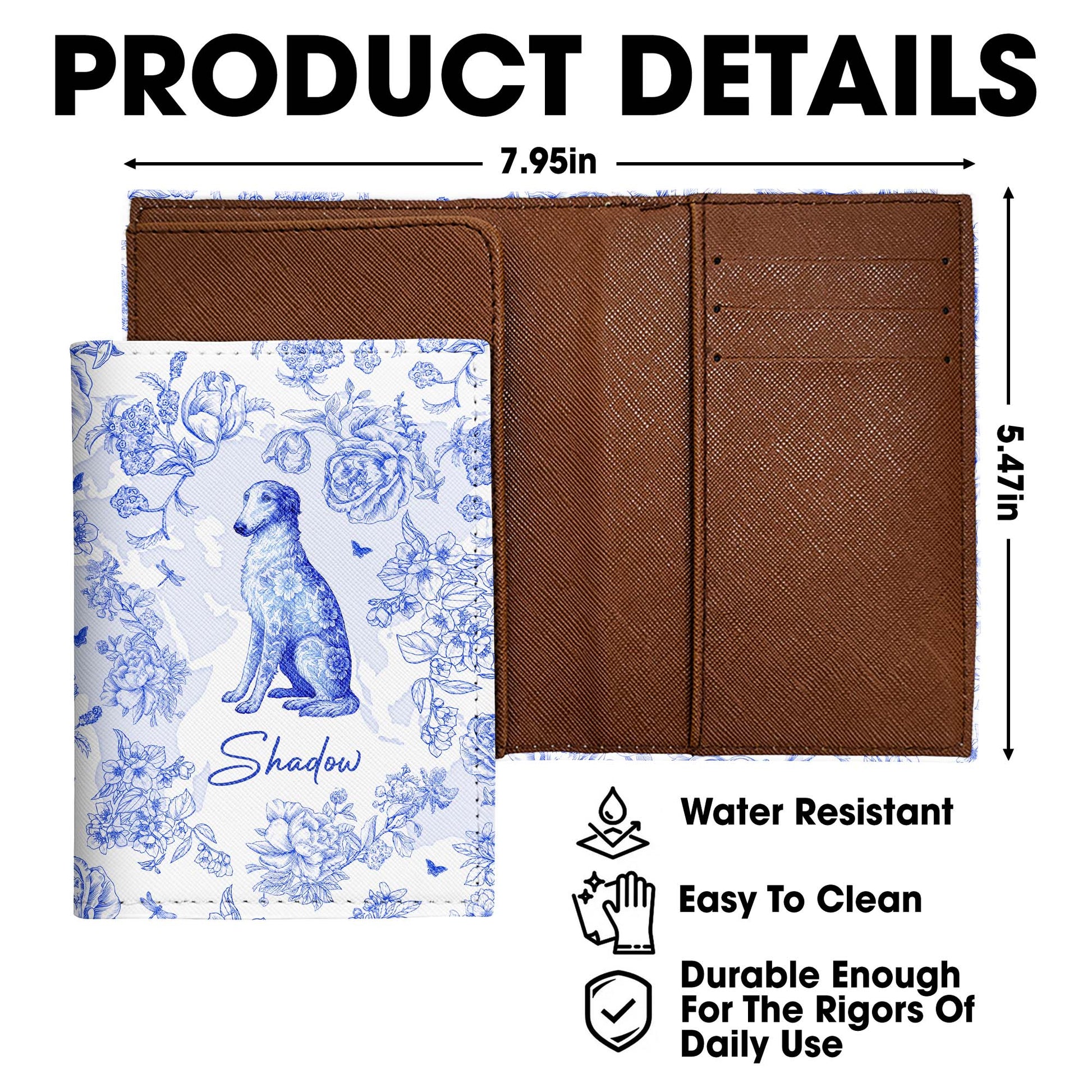 Customizable Floral Dog Design