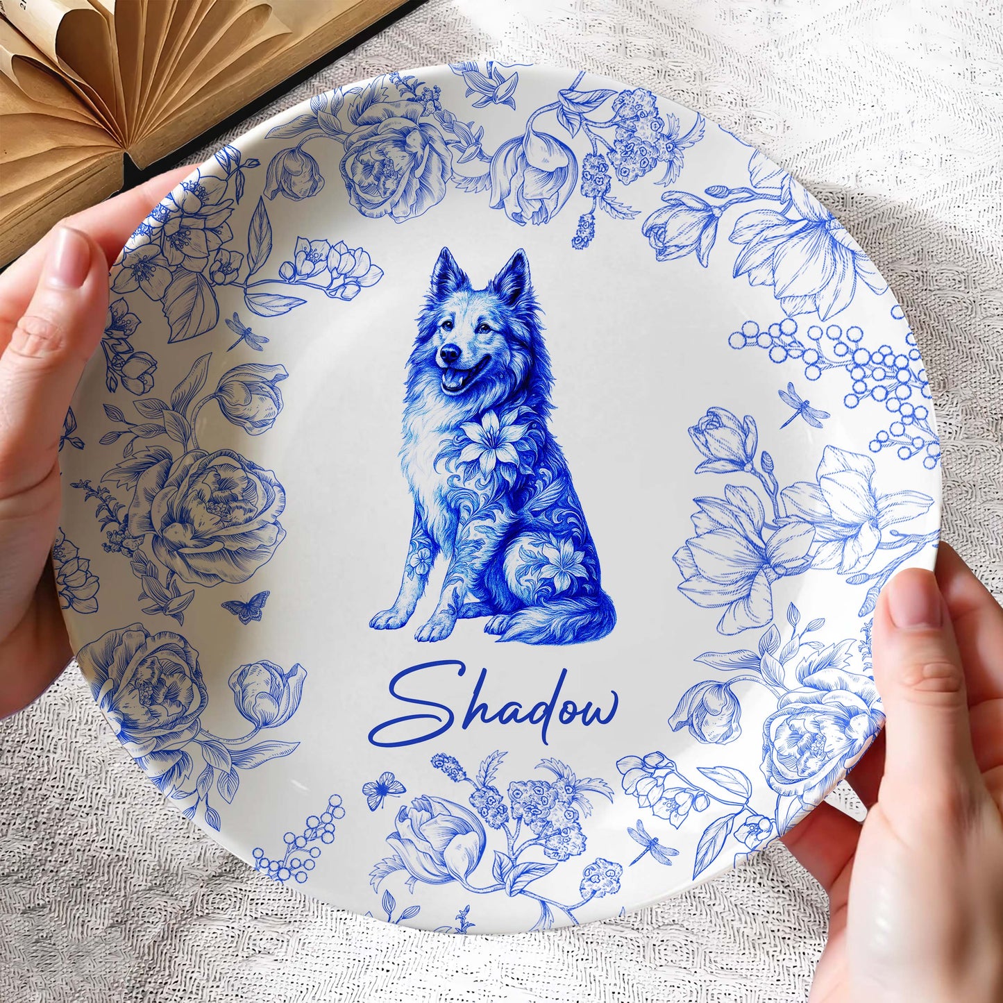 Celebrate Timeless Bond With Dog And Floral Illustration