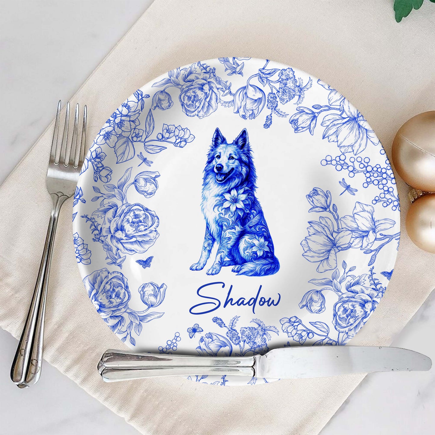Celebrate Timeless Bond With Dog And Floral Illustration