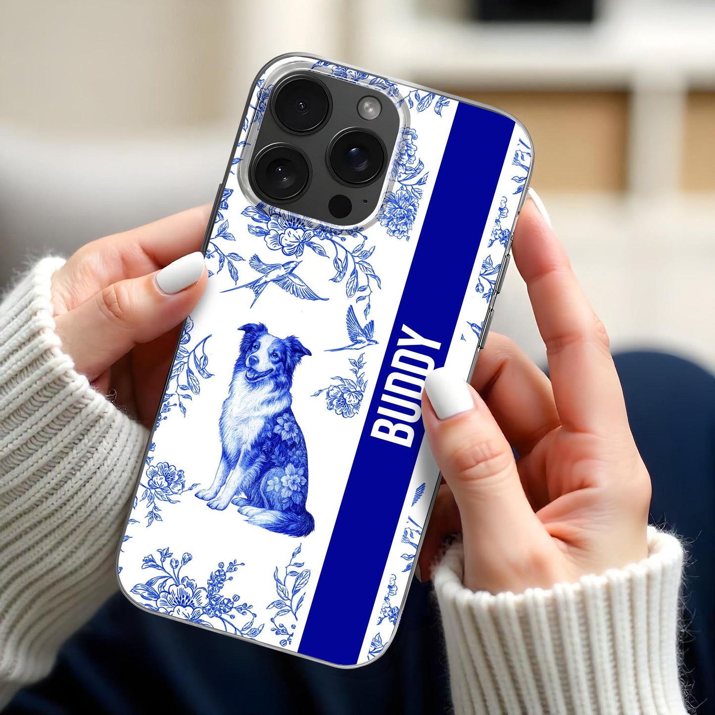 Buddy, Dog And Floral Design
