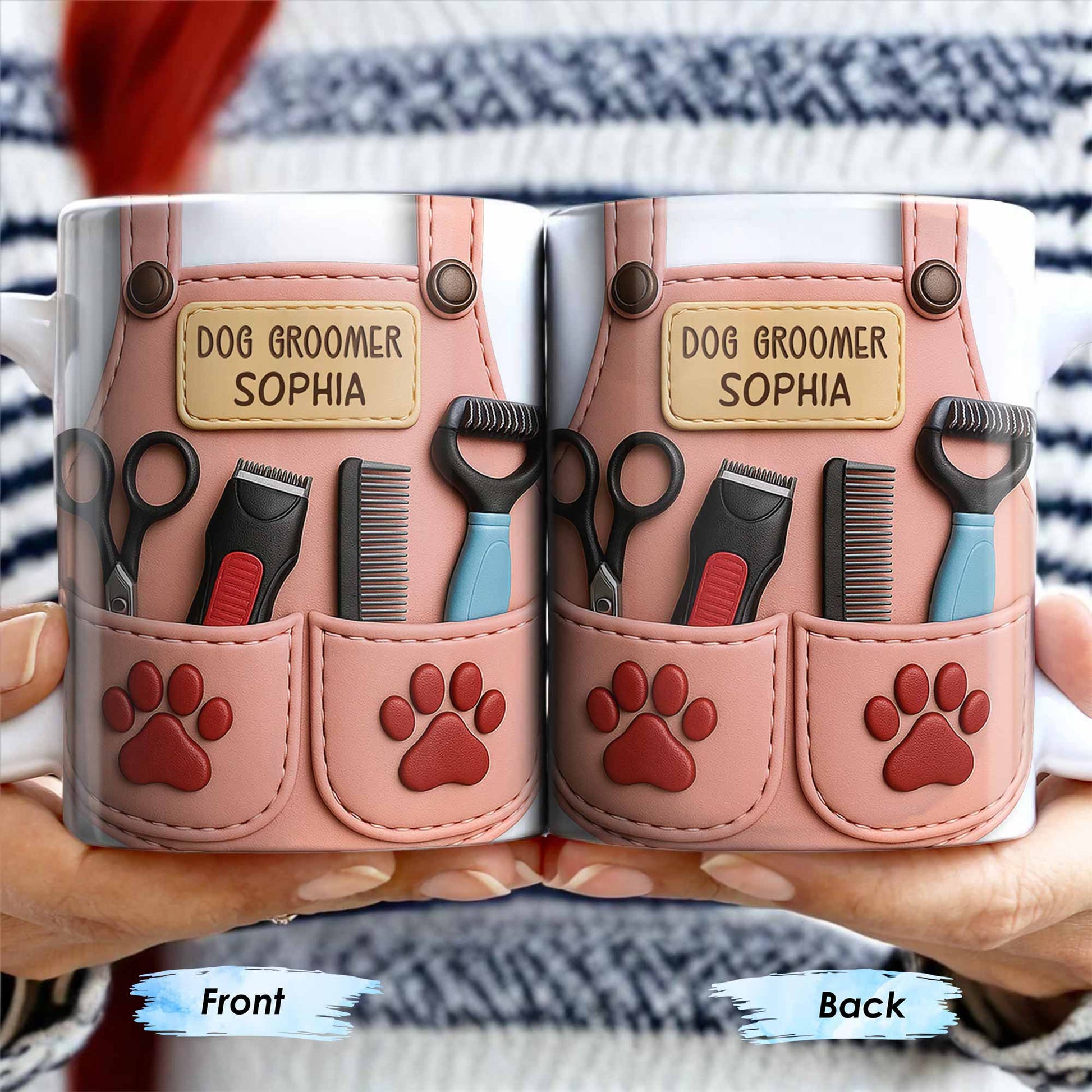 Celebrate Your Favorite Dog Groomer, Scissors And Paw Prints