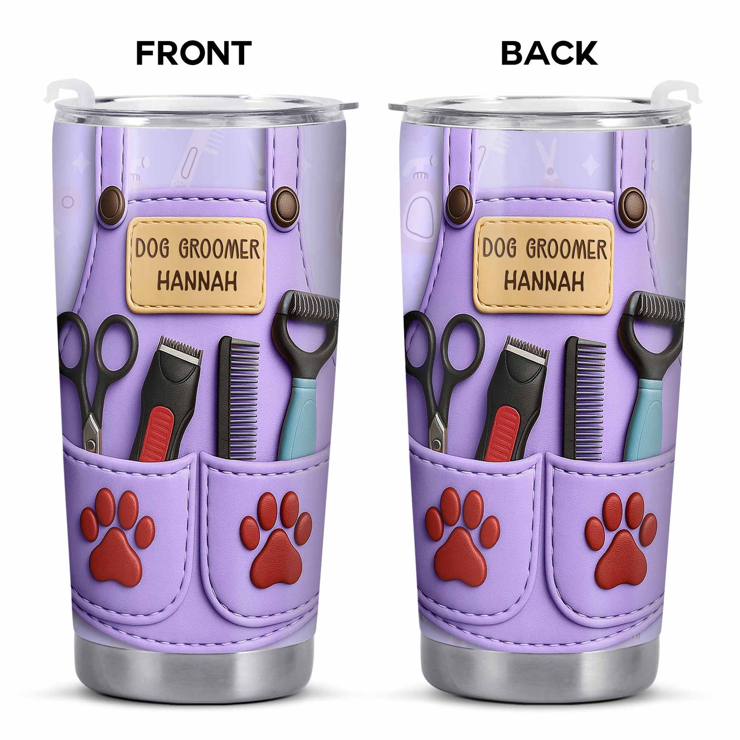 Celebrate Pet Grooming Passion With Scissors And Paw Prints