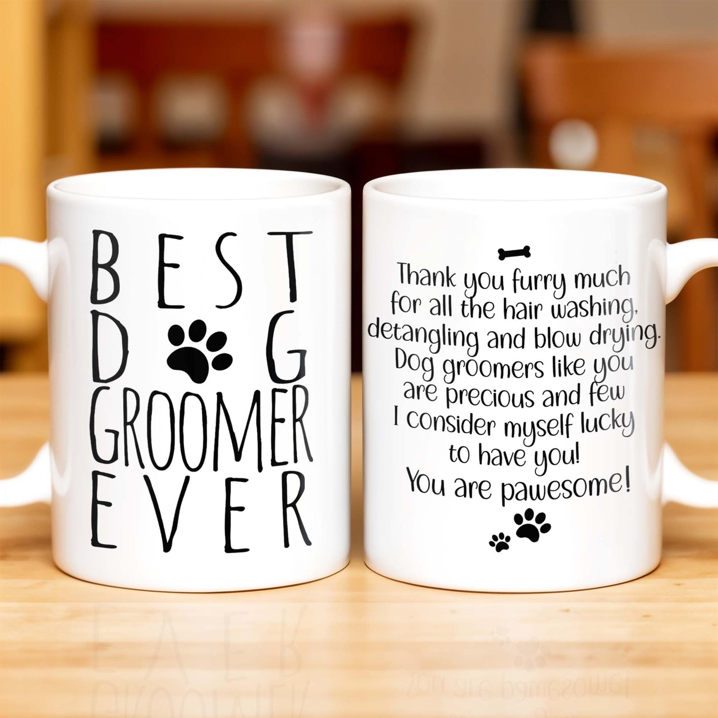 Thank You Furry Much, Precious Dog Groomers, Bone And Paw Prints