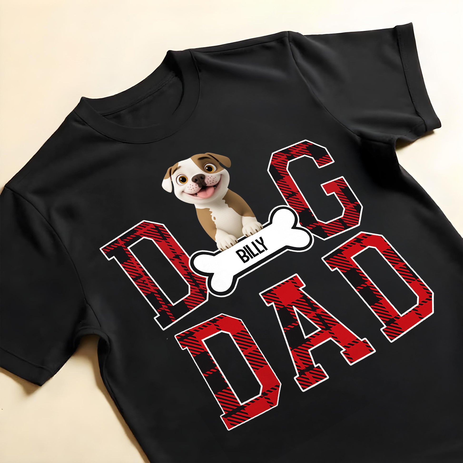 Dog Dad With Cute Dog And Bone