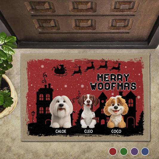 Merry Woofmas With Dogs and Holiday Themes