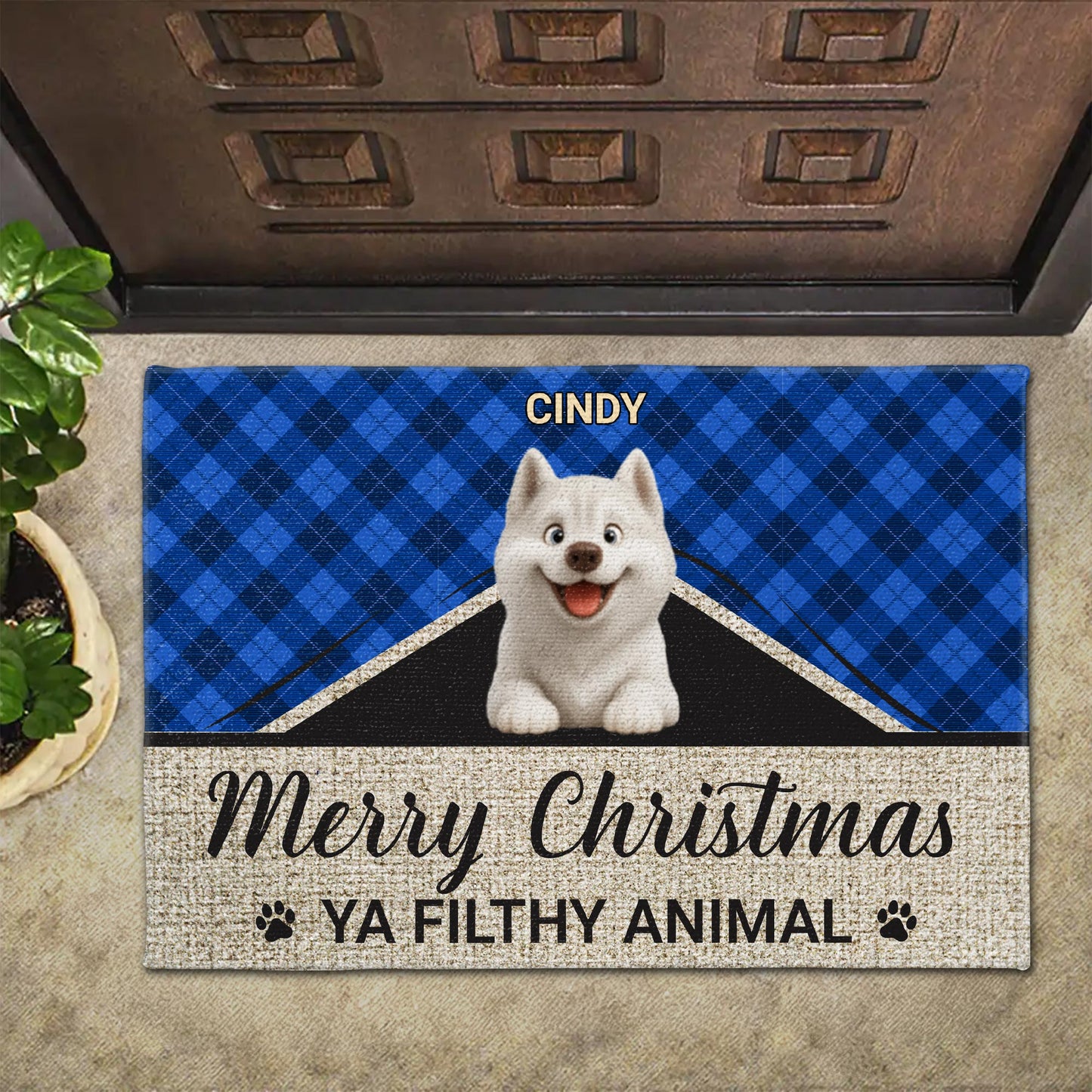 Merry Christmas Ya Filthy Animal With Cute Dogs