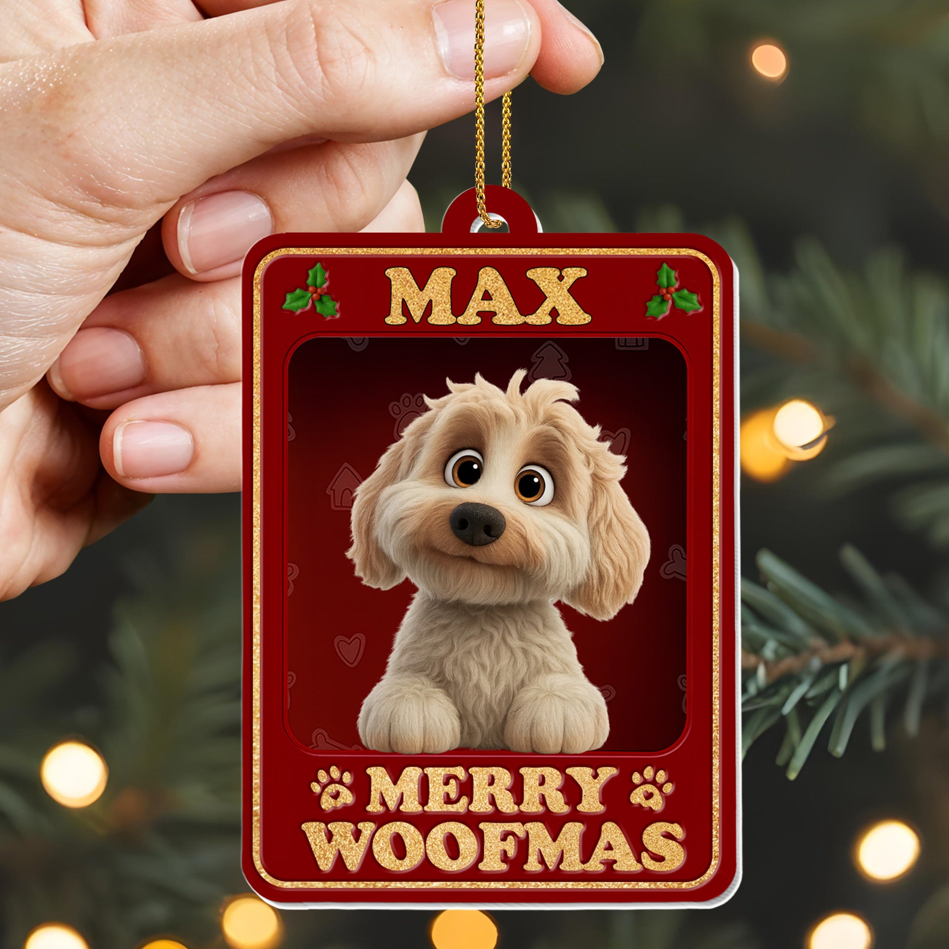 Merry Woofmas Featuring Adorable Dog