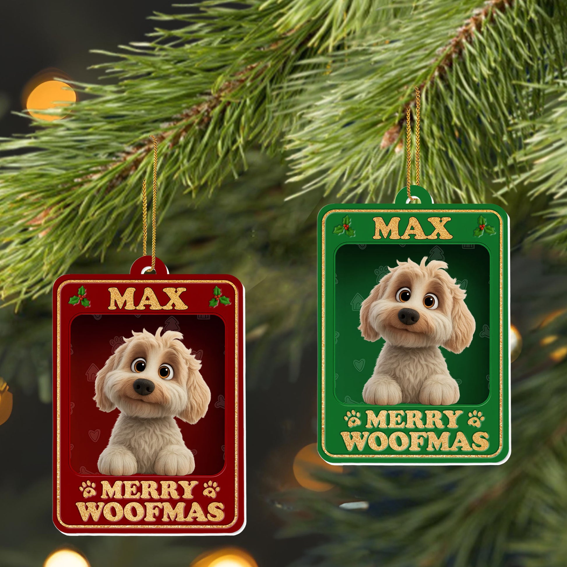 Merry Woofmas Featuring Adorable Dog