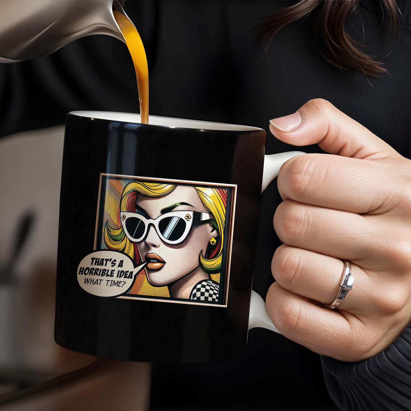 That's A Horrible Idea What Time Comic Style Mug