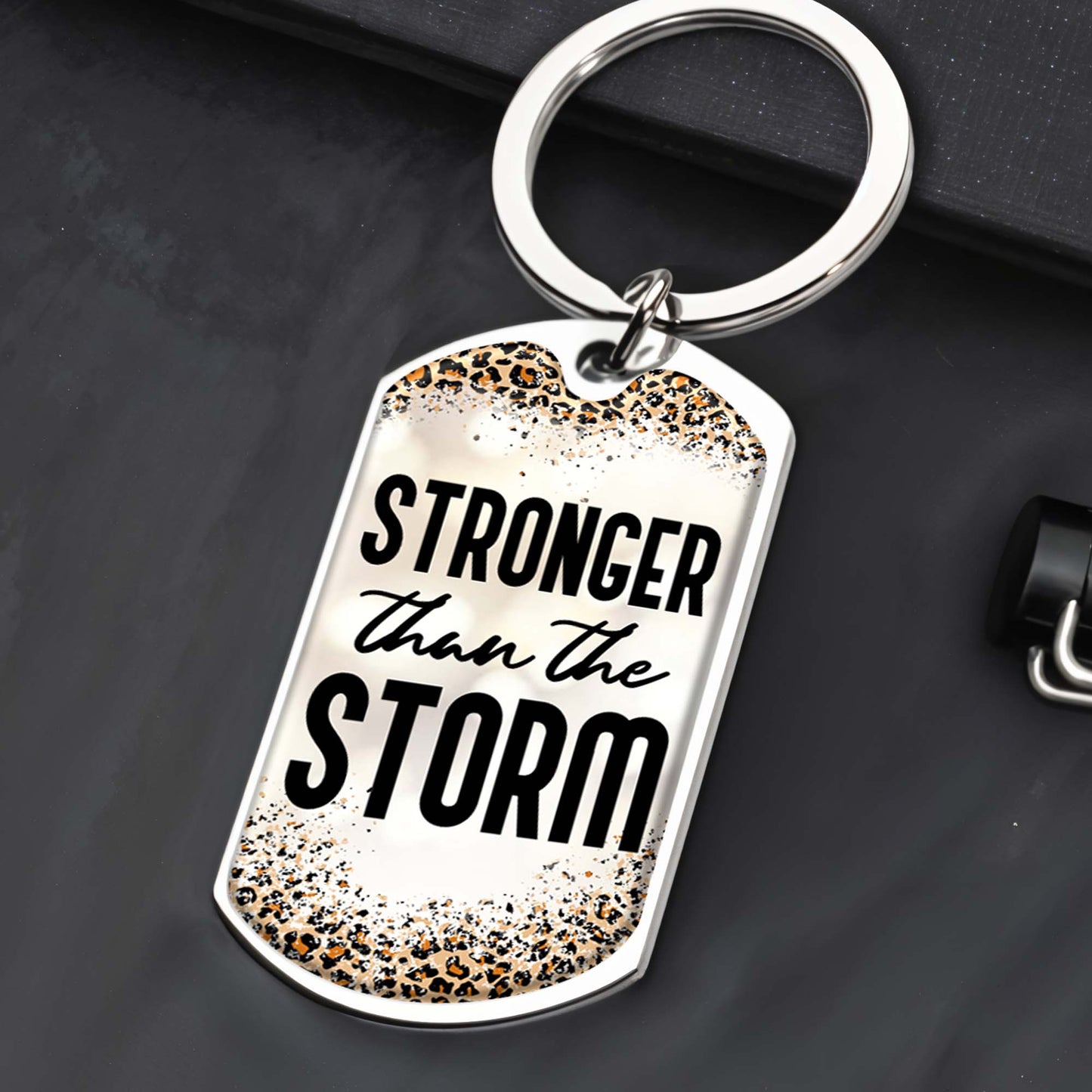 Stronger Than The Storm Leopard Print Design