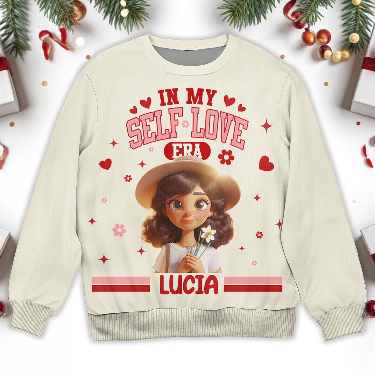 In My Self-Love Era Girl Heart Stars Jumper