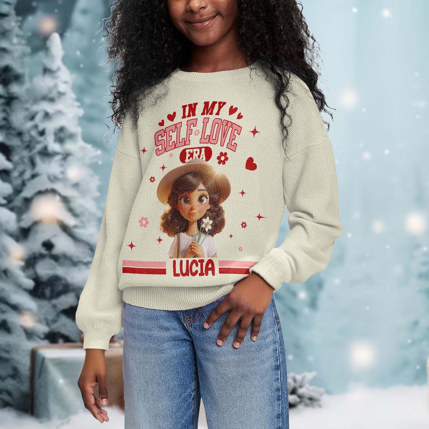 In My Self-Love Era Girl Heart Stars Jumper