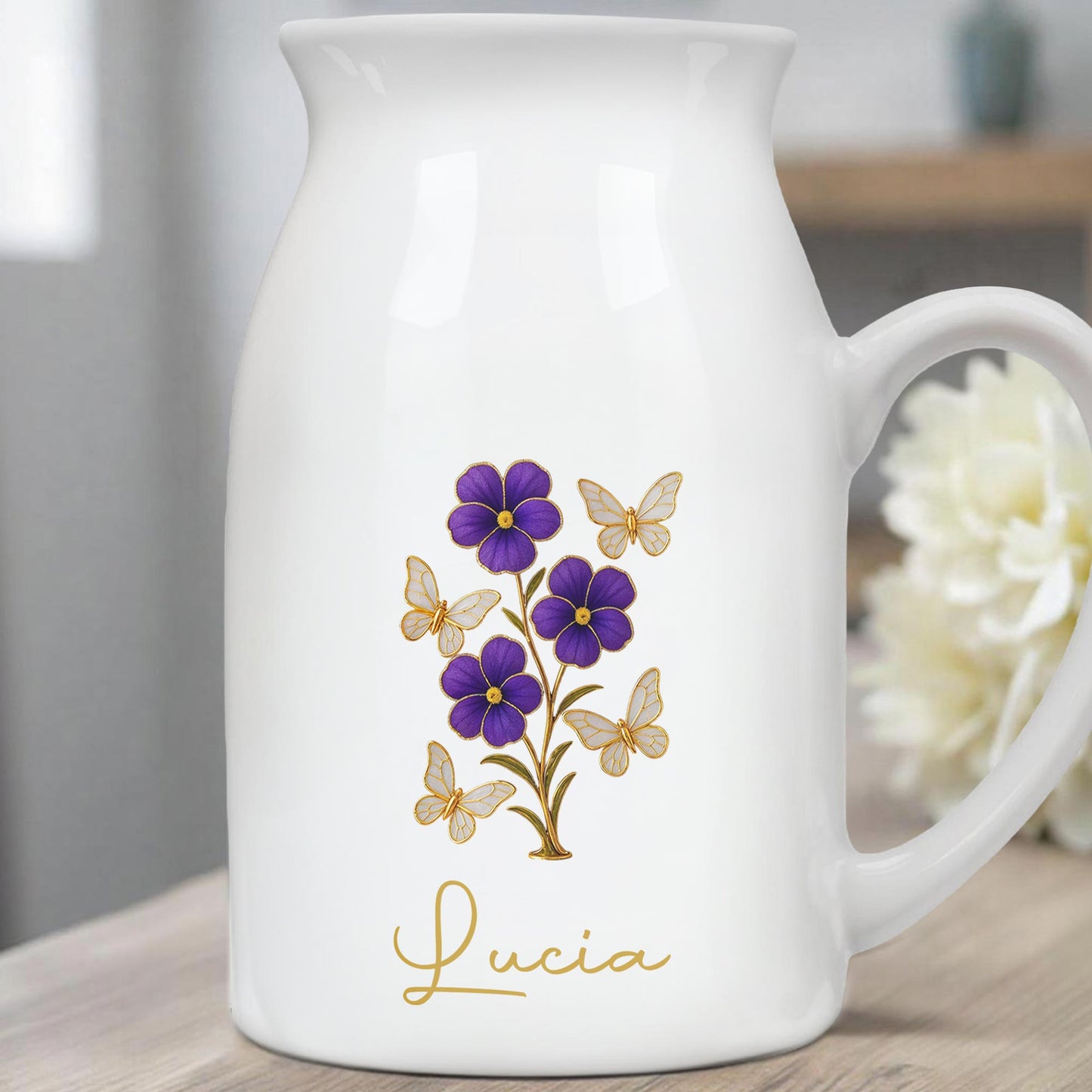 Elegant Flowers And Fluttering Butterflies Design
