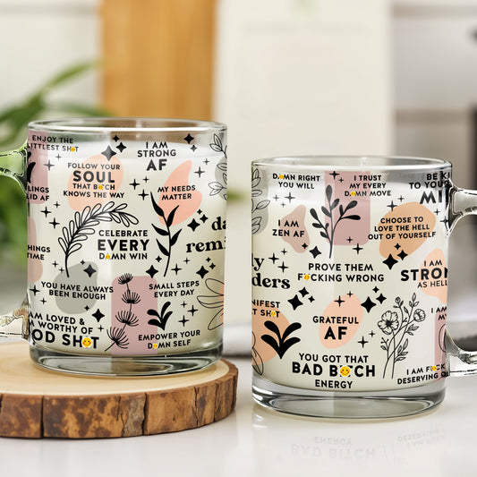 Célébrez chaque victoire et donnez du pouvoir à votre personnalité - Tasse en verre personnalisée - DTG044_GLM