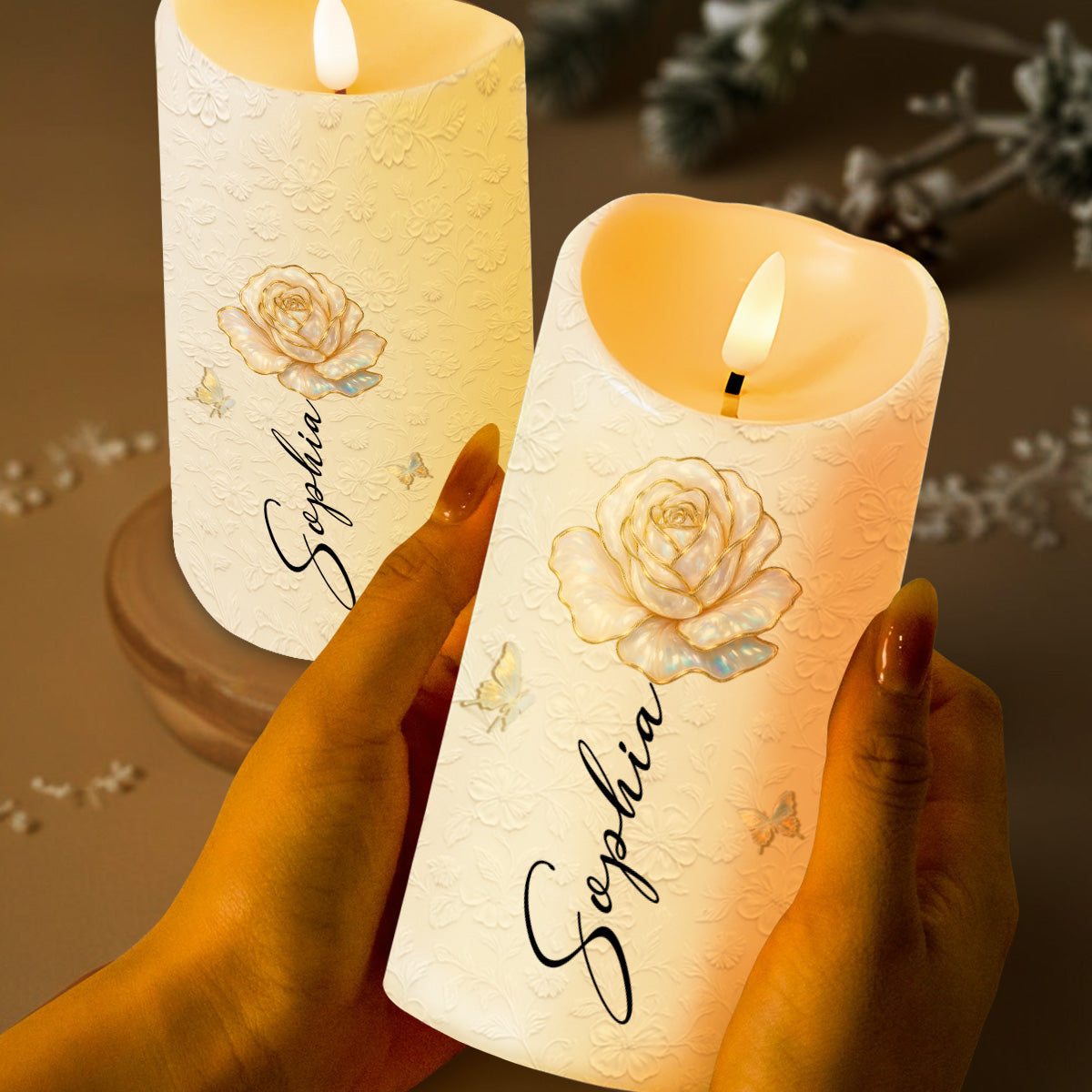 Customize Your Special Moment With Rose And Butterfly