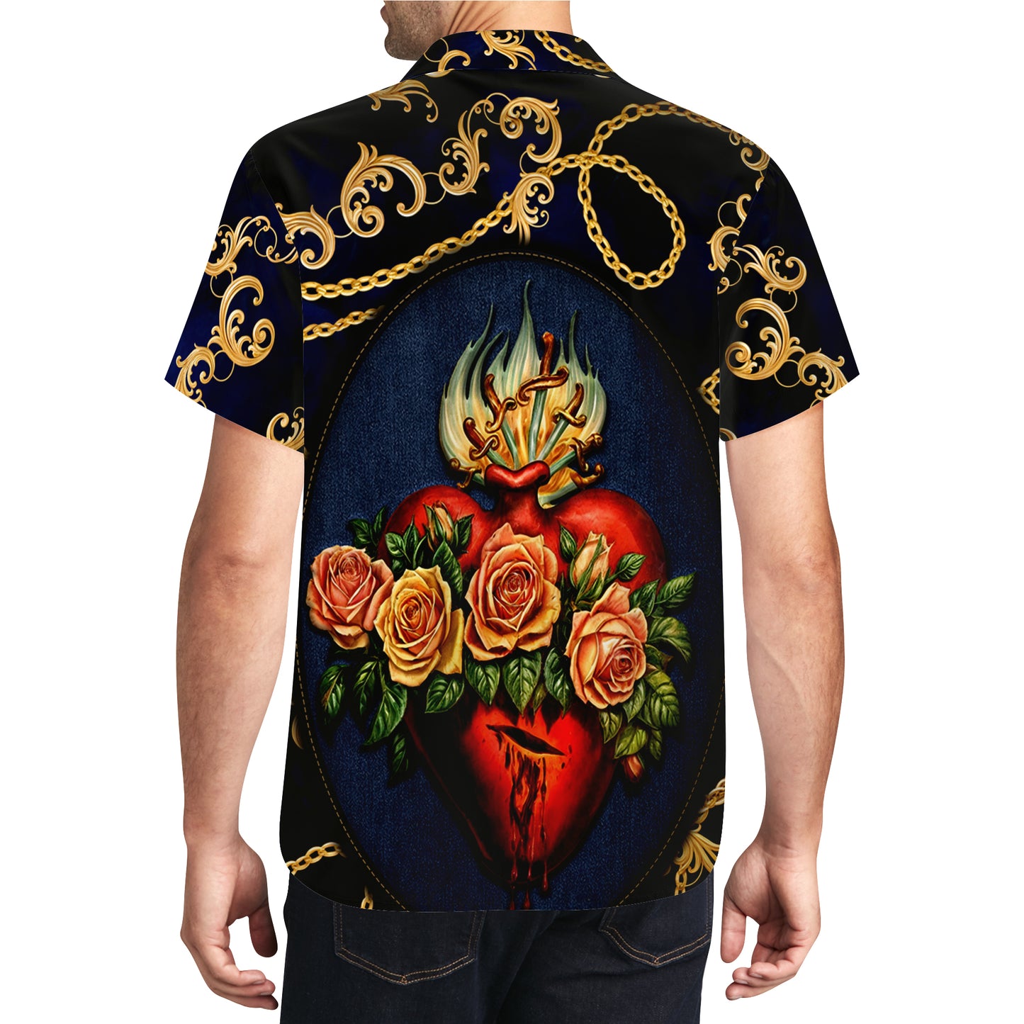 The Sacred Heart - Personalized Custom Unisex Hawaiian Shirt - HW_MX50