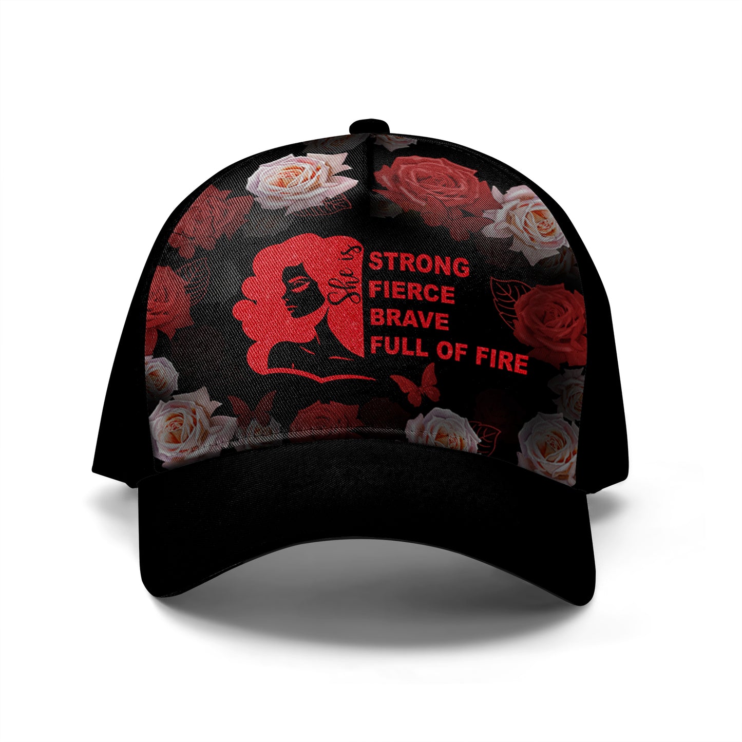 Elle est - Casquette de baseball personnalisée, imprimée sur toute la surface - DG066_BAC