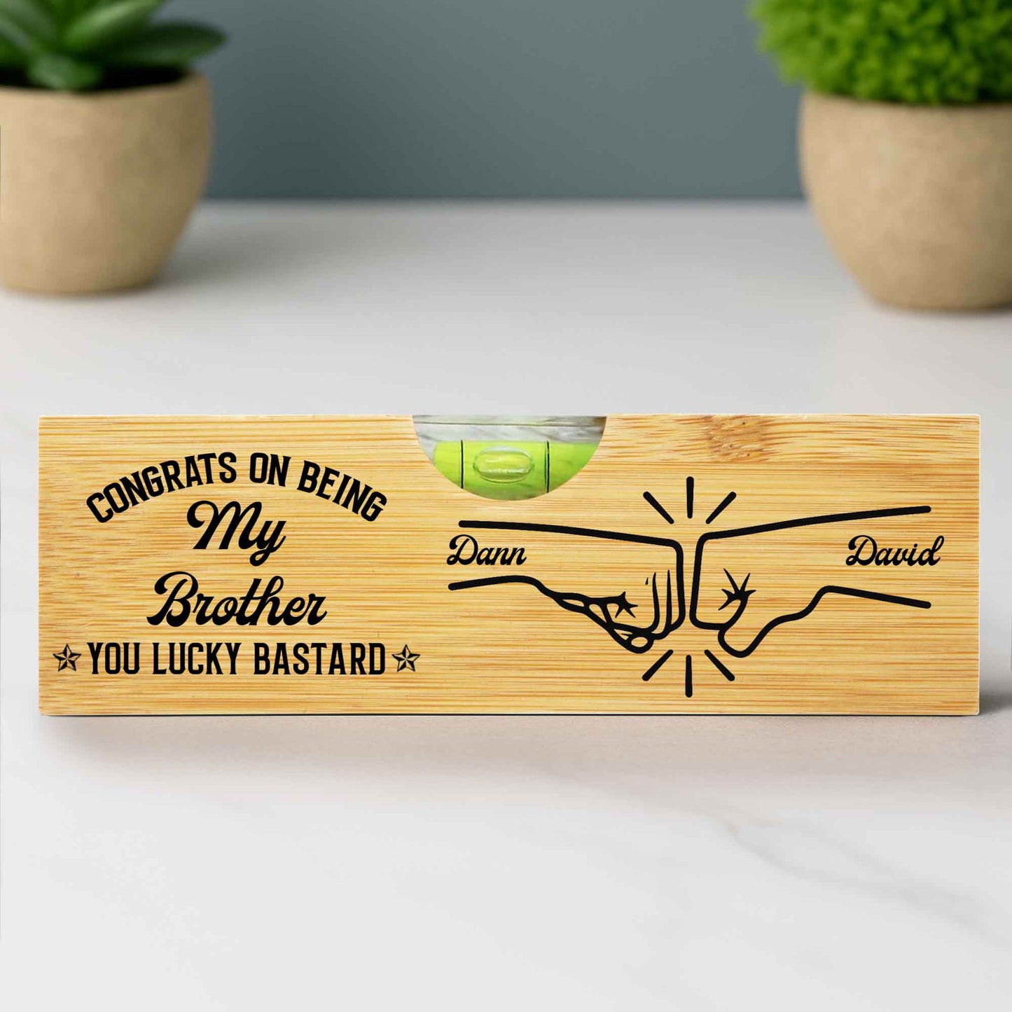 Congrats On Being My Brother Handshake Design