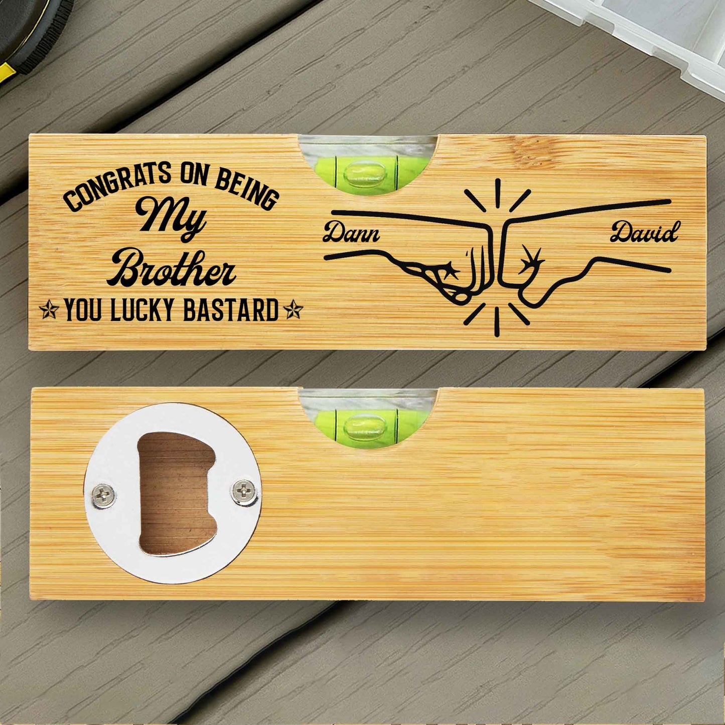 Congrats On Being My Brother Handshake Design