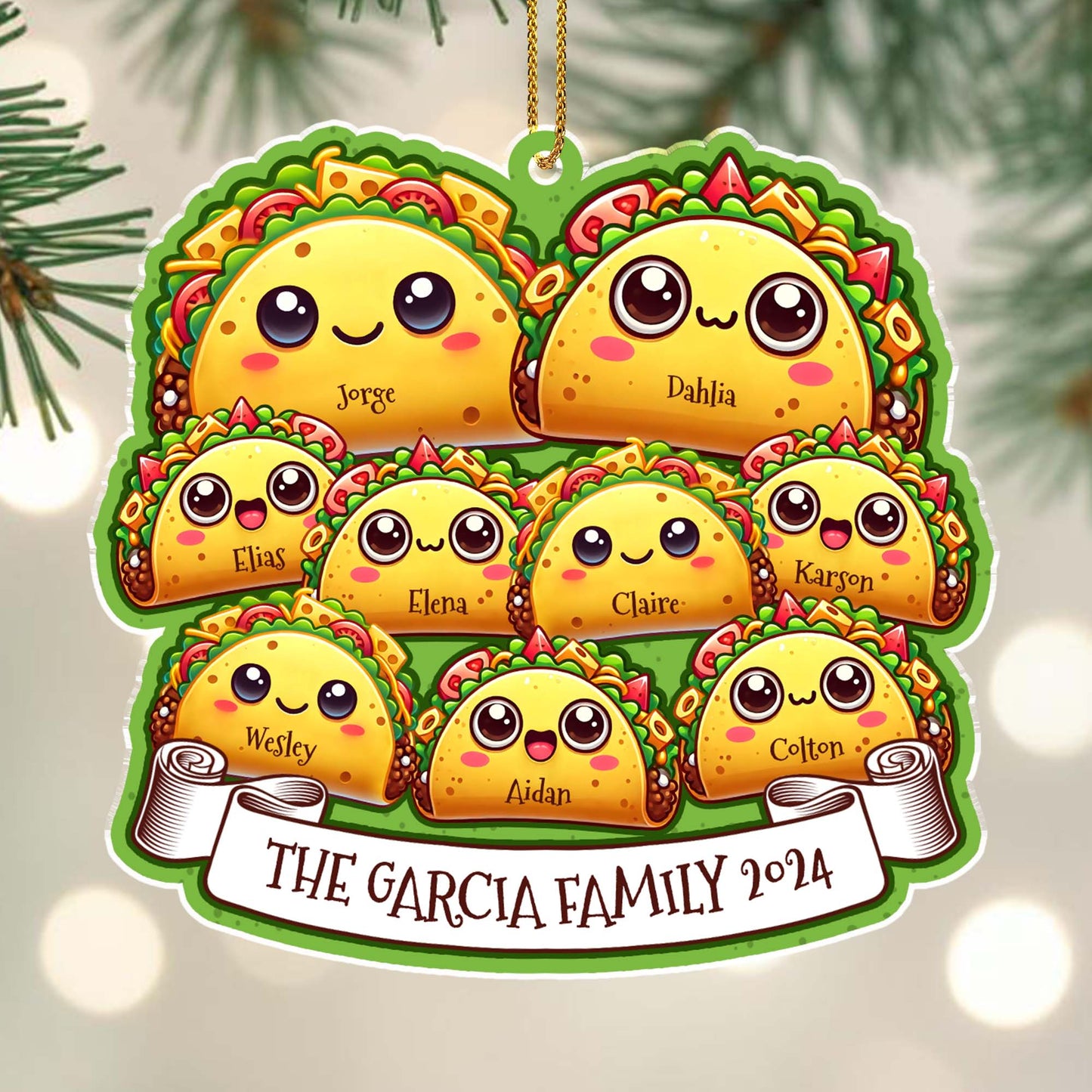 Family Festive Taco Decoration