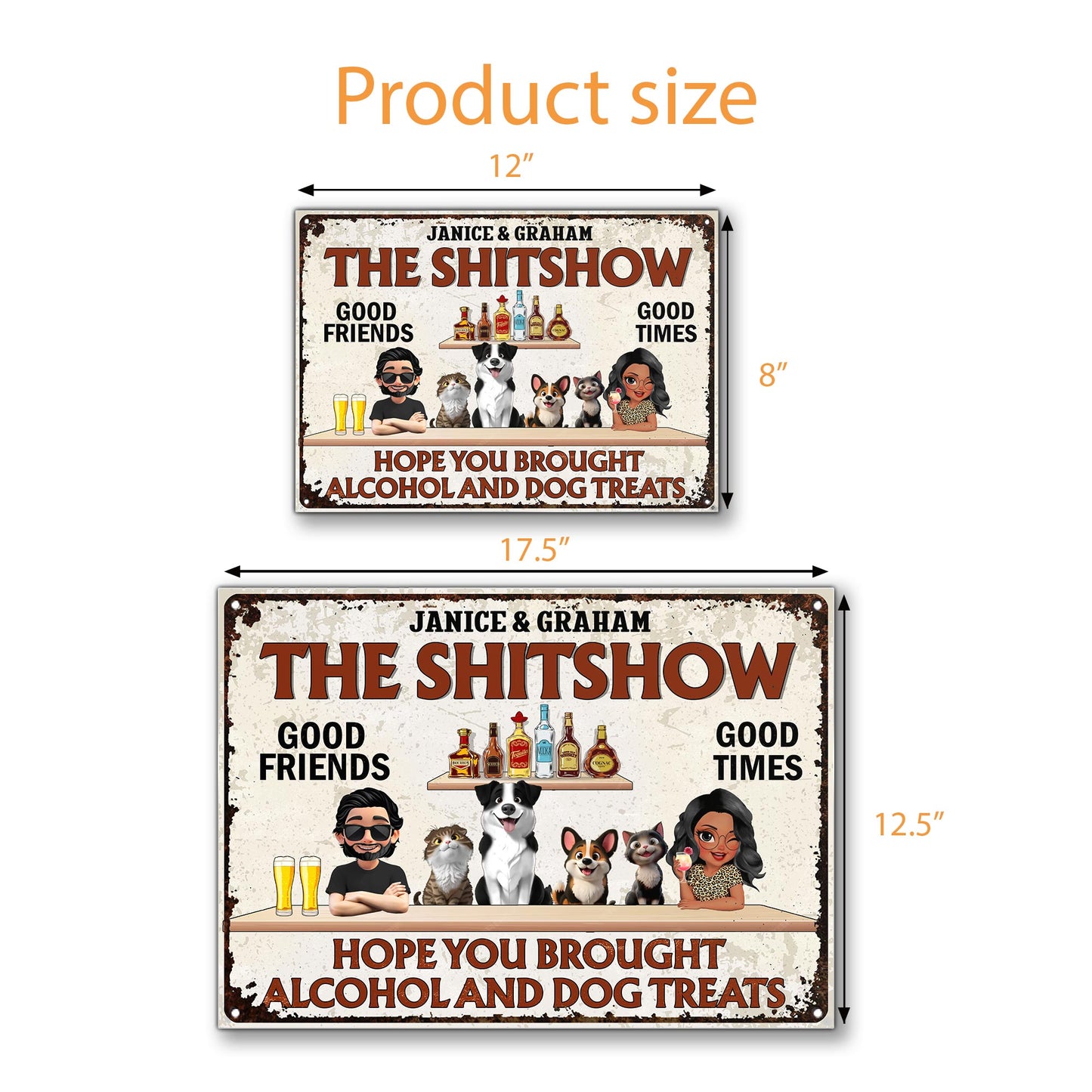 The Sh*tshow, Good Friends Good Times, Hope You Brought Alcohol And Dog Treats, Bottles And Dogs