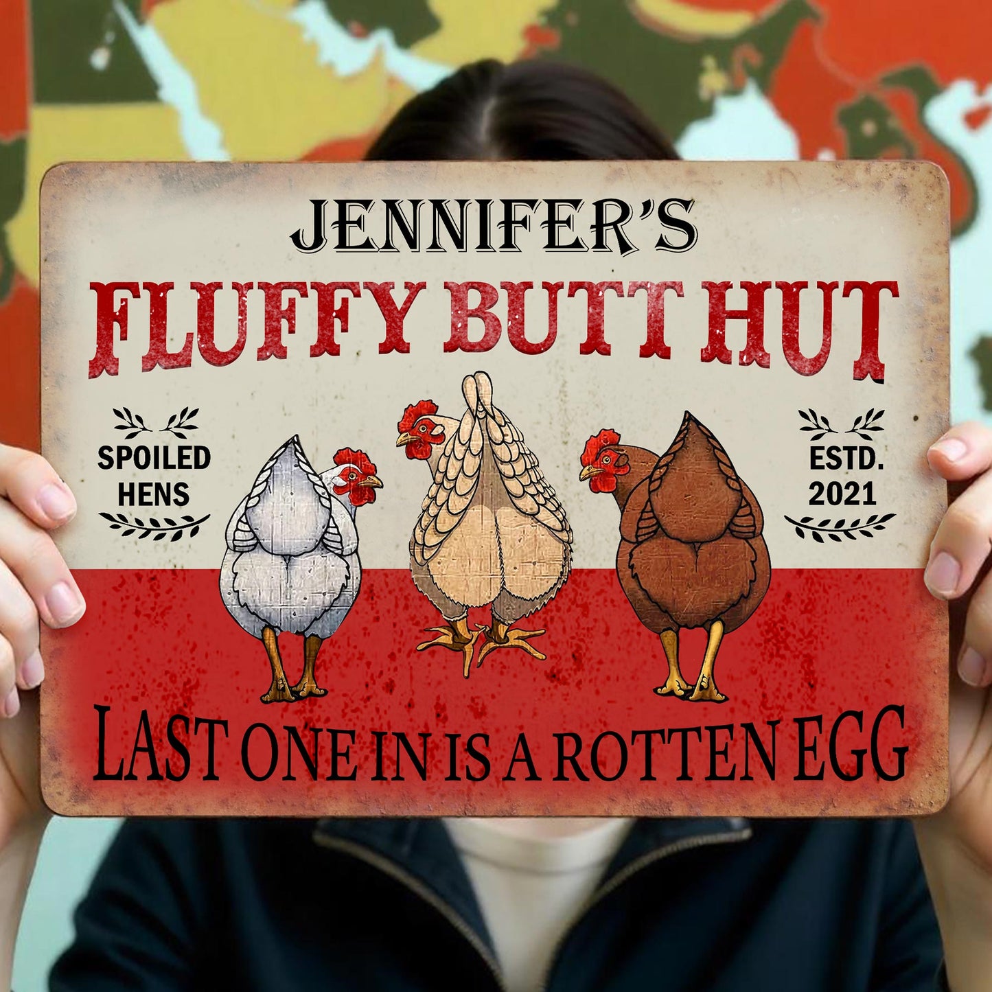Fluffy Butt Hut Spoiled Hens Last One In Is A Rotten Egg, Chickens And Eggs