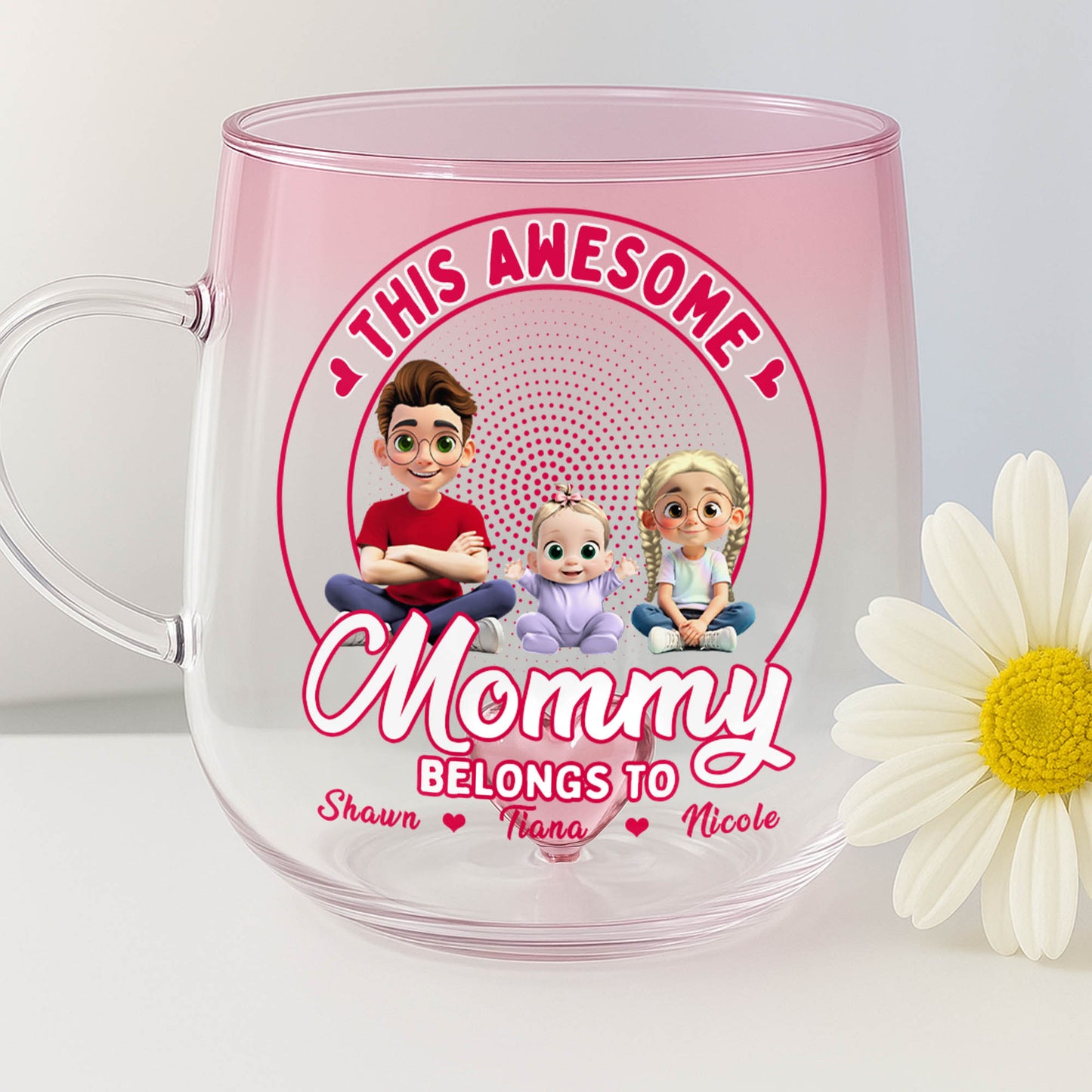 This Awesome Mommy Belongs To, Cartoon Characters