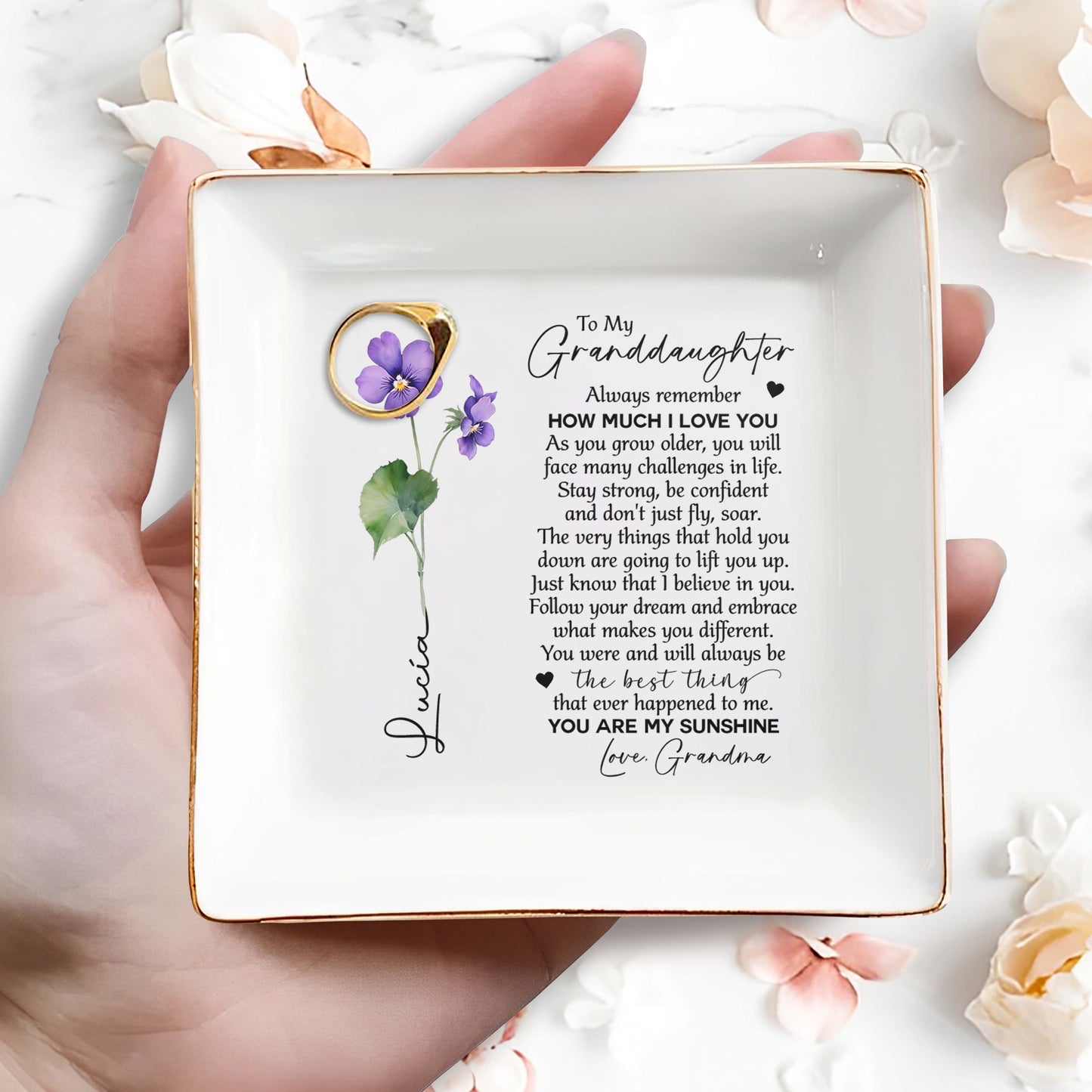 Always Remember How Much I Love You Jewelry Dish