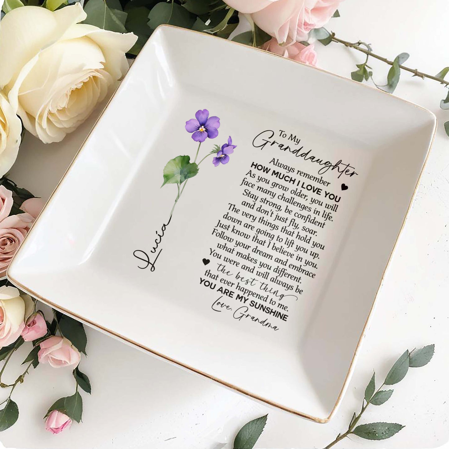 Always Remember How Much I Love You Jewelry Dish