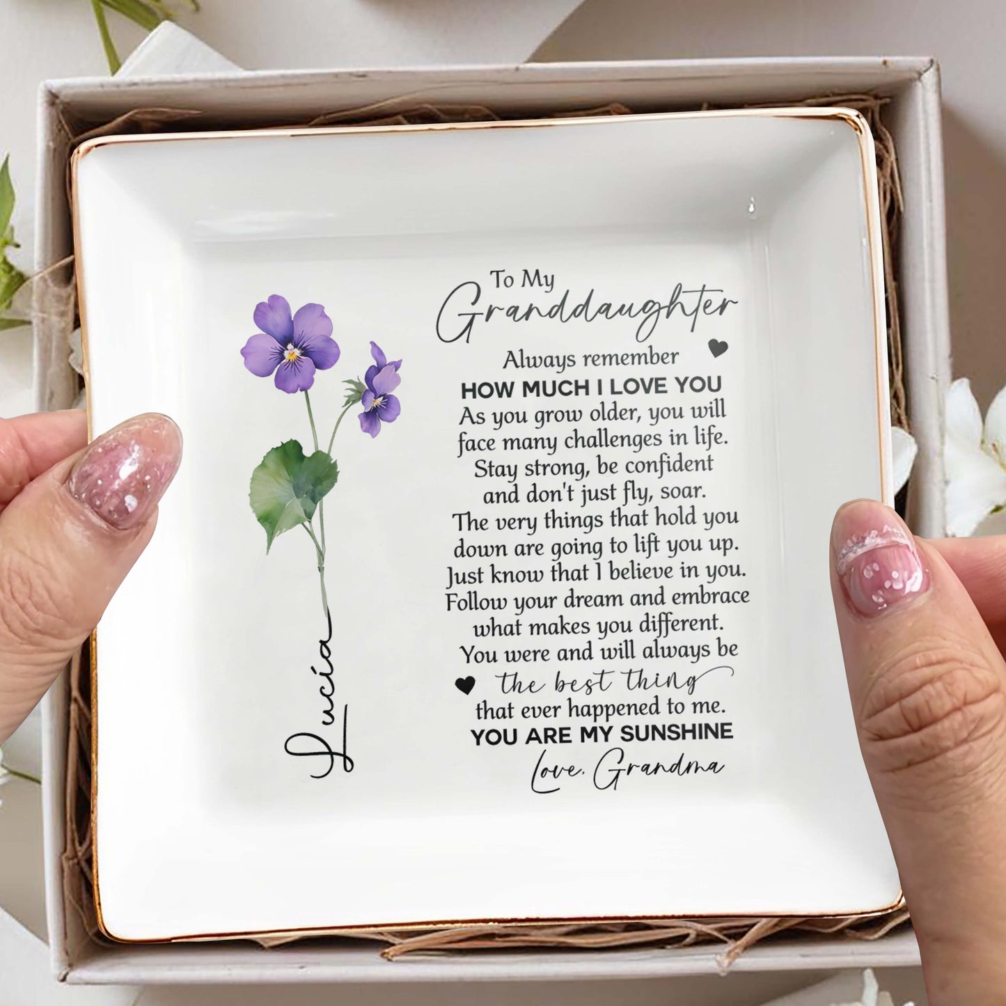 Always Remember How Much I Love You Jewelry Dish