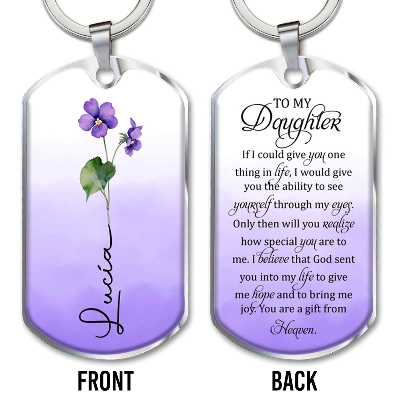Gift From Heaven Message With Floral Design
