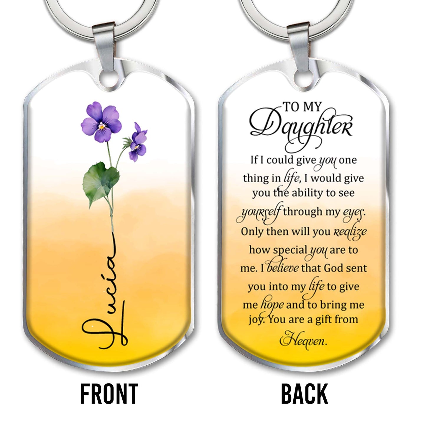 Gift From Heaven Message With Floral Design