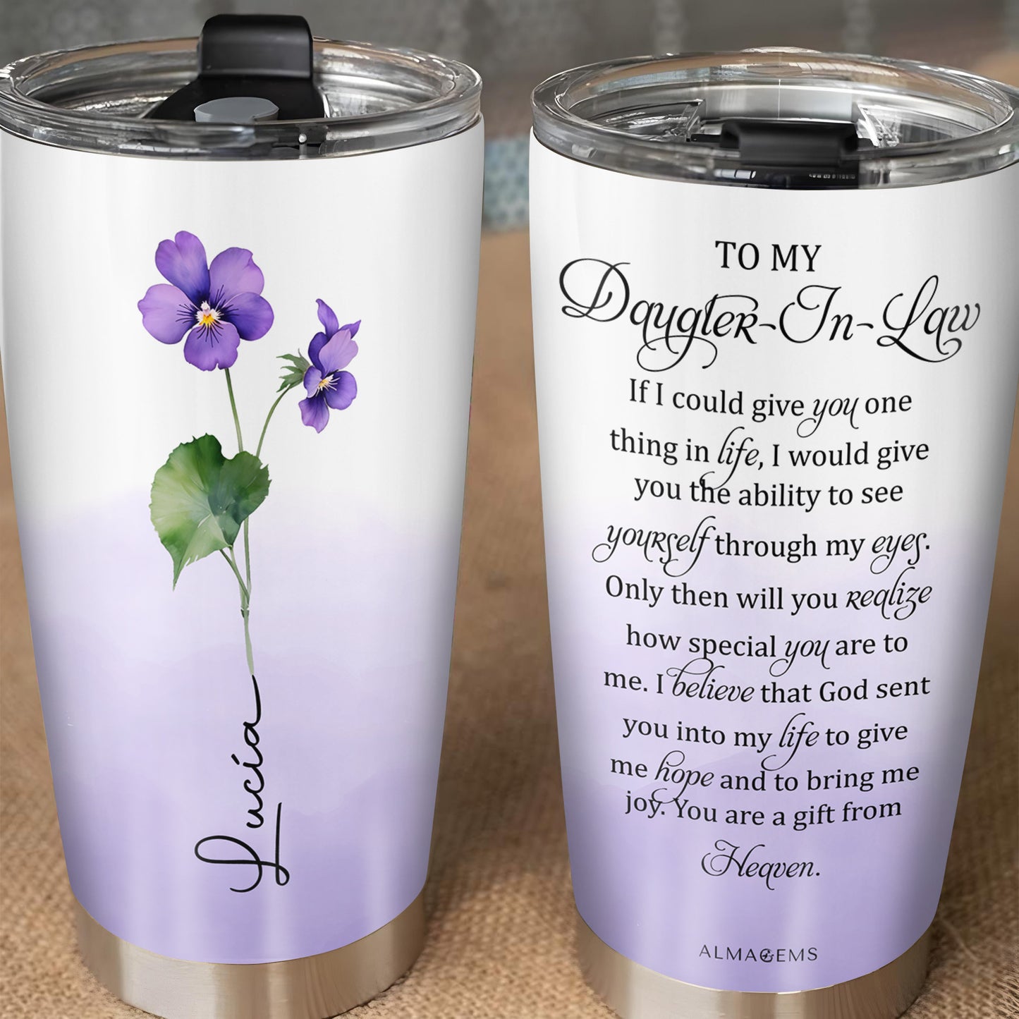 Special Gift For Daughter-In-Law With Floral Design