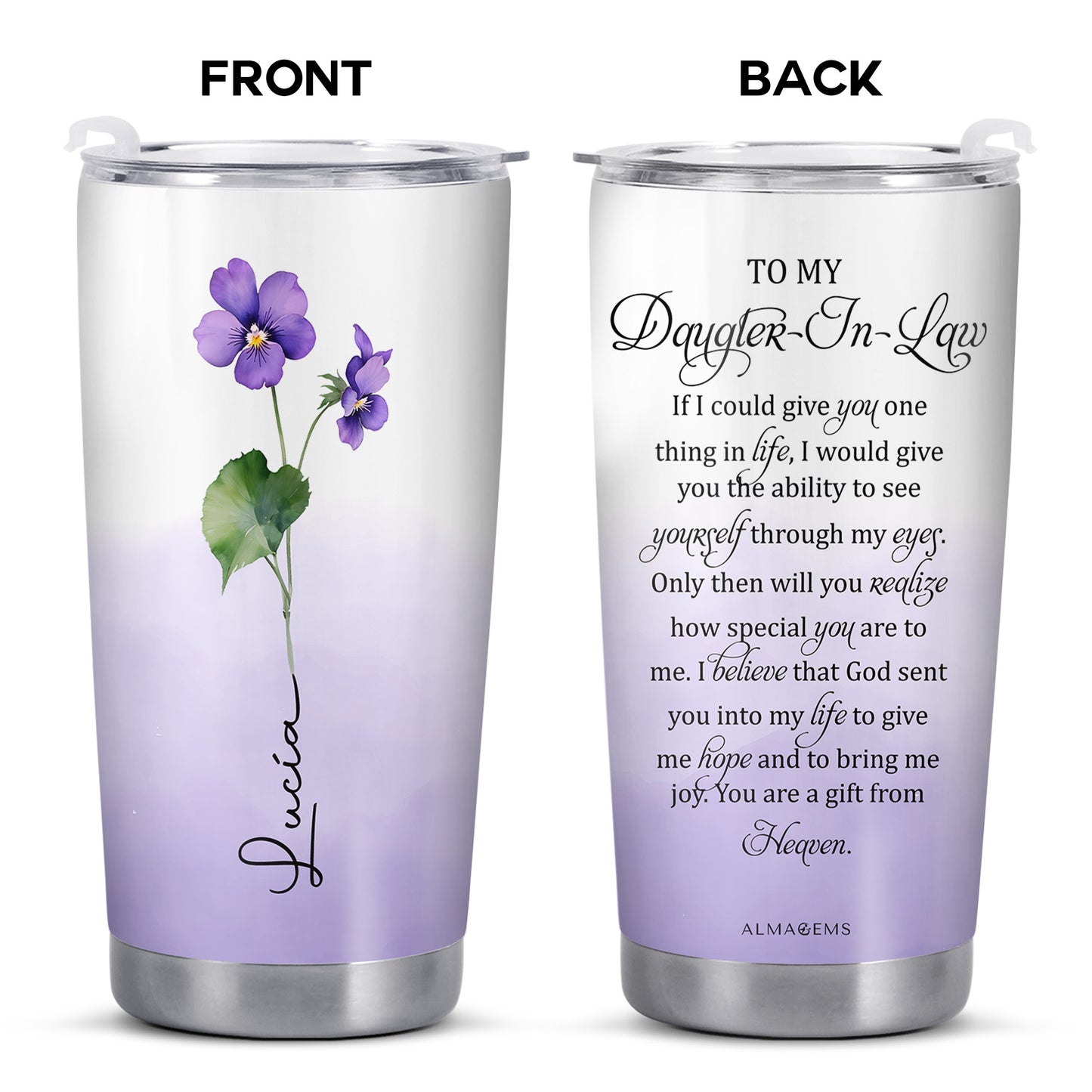 Special Gift For Daughter-In-Law With Floral Design