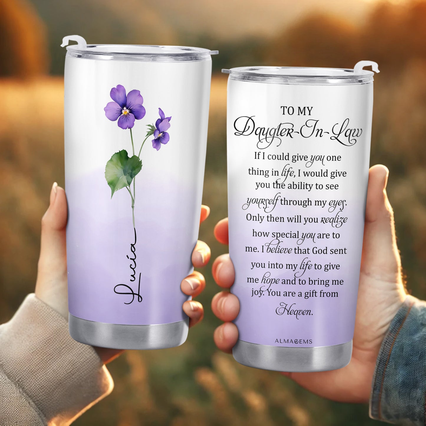 Special Gift For Daughter-In-Law With Floral Design