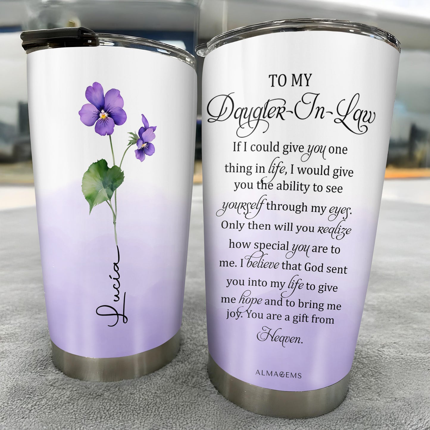 Special Gift For Daughter-In-Law With Floral Design