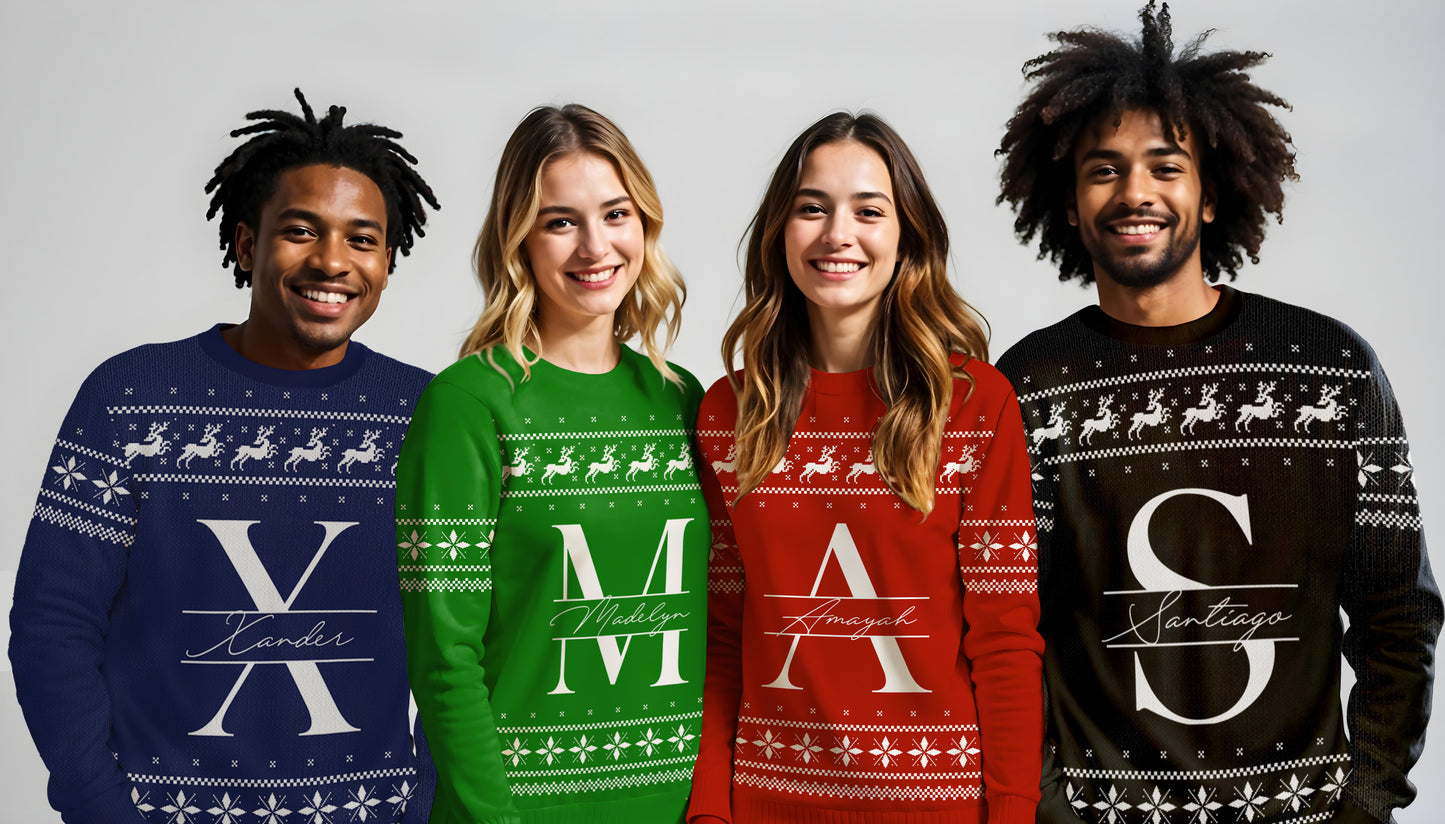 Warm Wishes And Joyful Reindeer Jumps Sweater