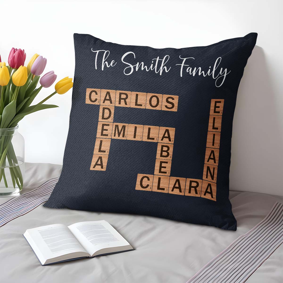 Cherish Family Bonds With Unique Scrabble Tiles Design