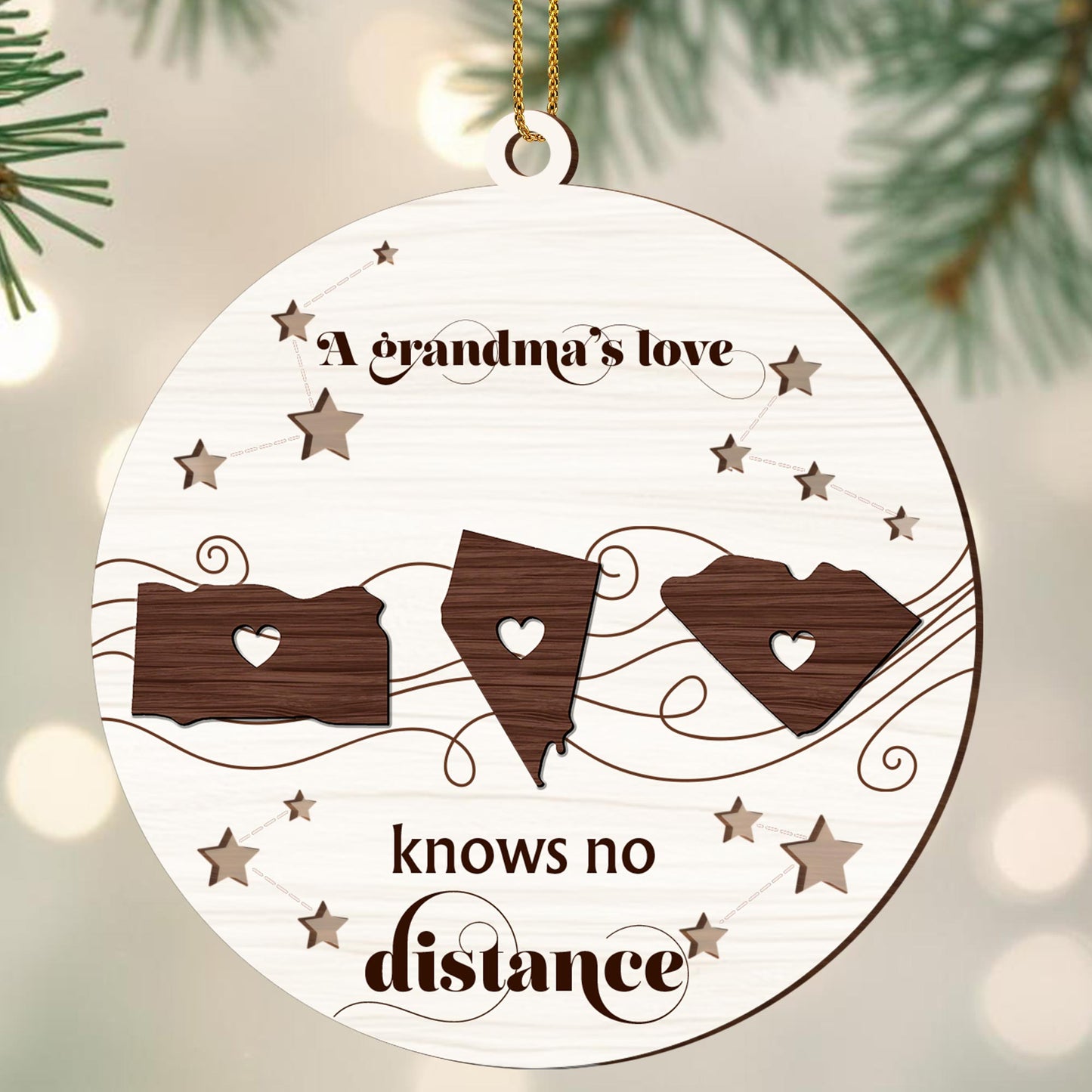 A Grandma's Love Knows No Distance With Stars And Hearts
