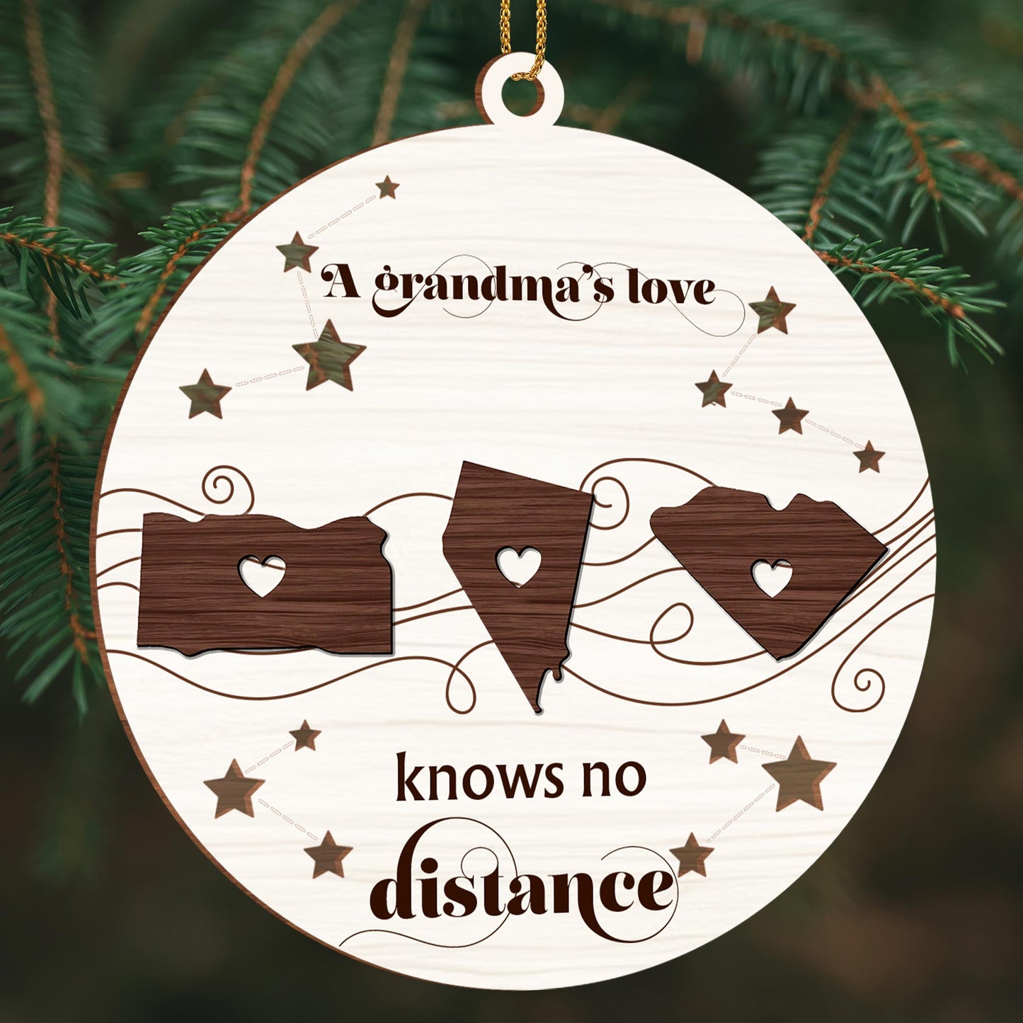 A Grandma's Love Knows No Distance With Stars And Hearts