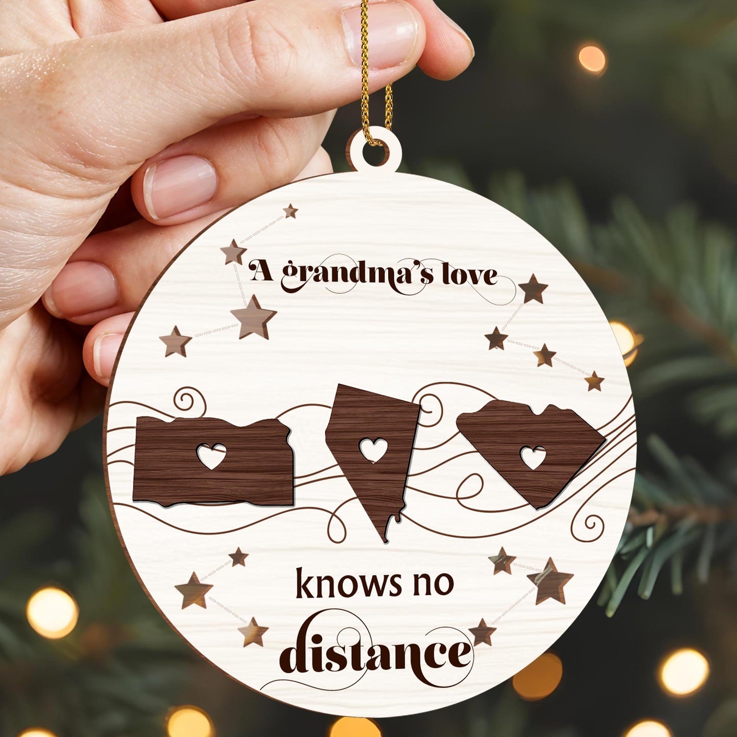 A Grandma's Love Knows No Distance With Stars And Hearts
