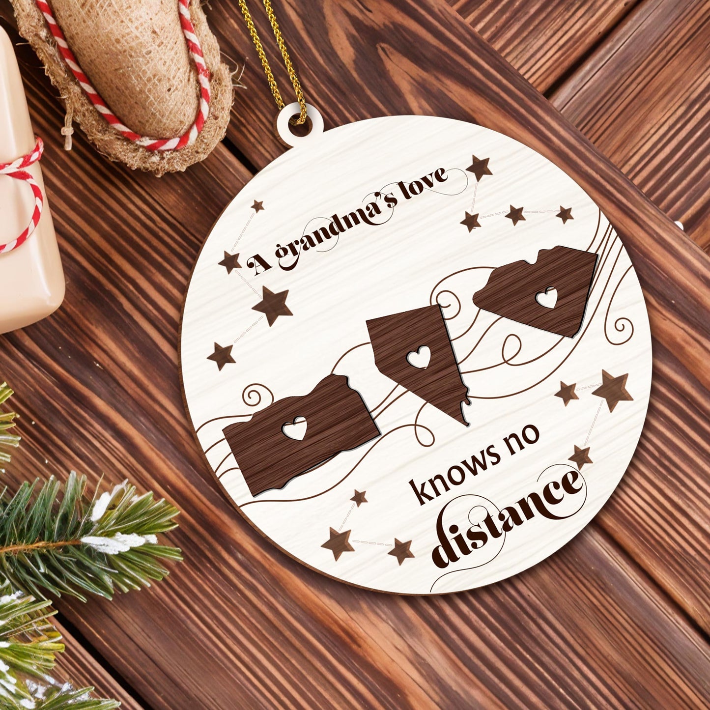 A Grandma's Love Knows No Distance With Stars And Hearts
