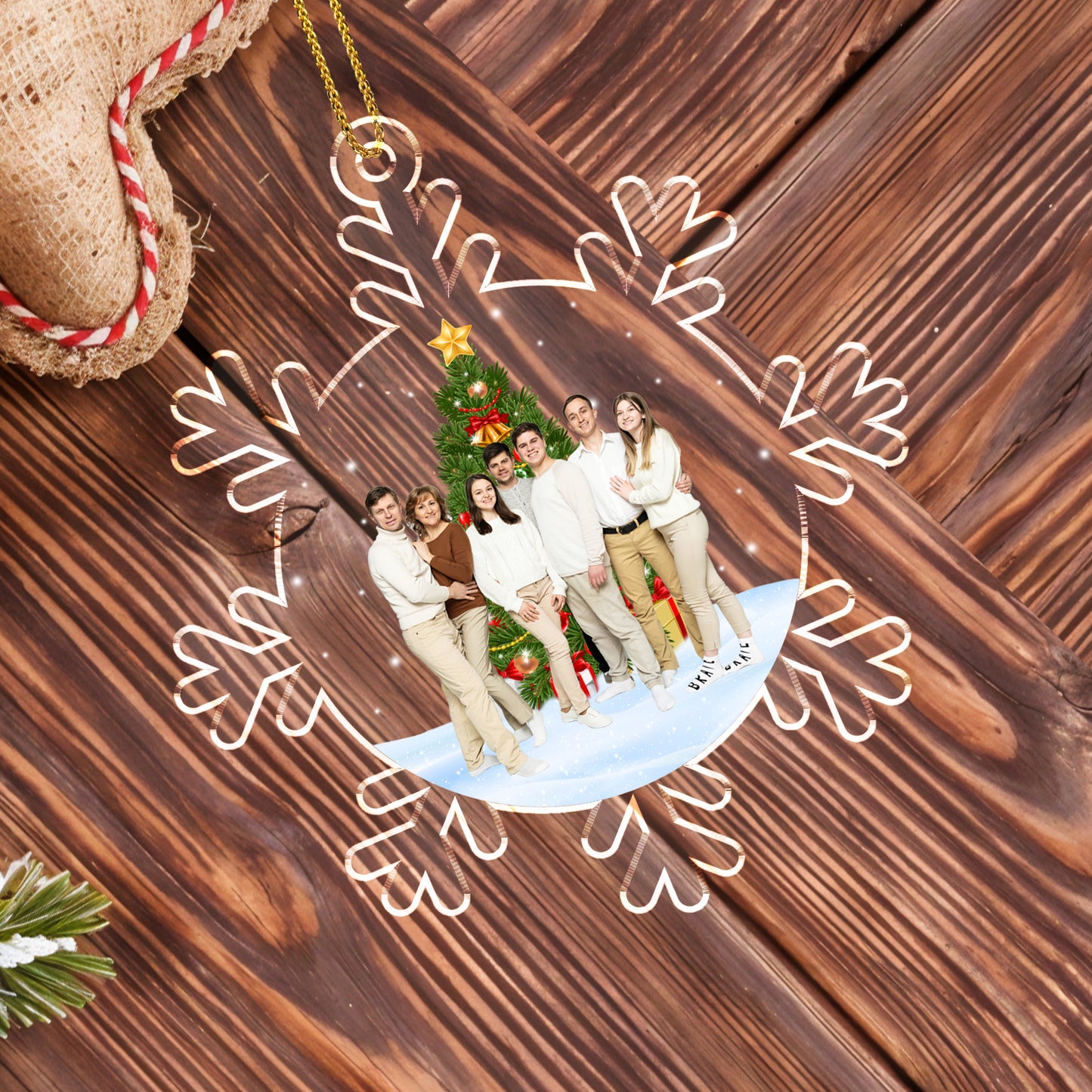 Celebrating Our Family Love This Christmas, Christmas Tree Design