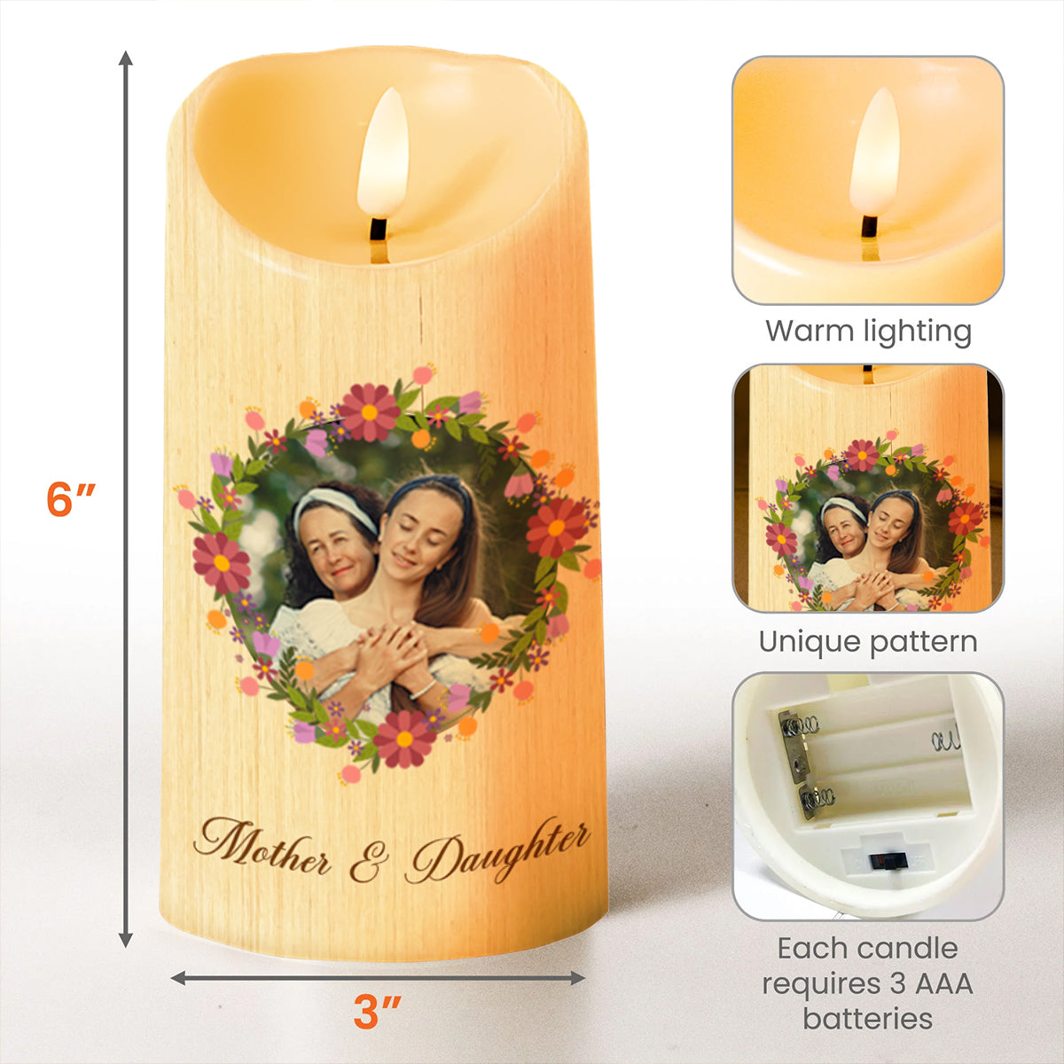 No Matter Where We Go, Always Have Each Other Floral Wreath Design