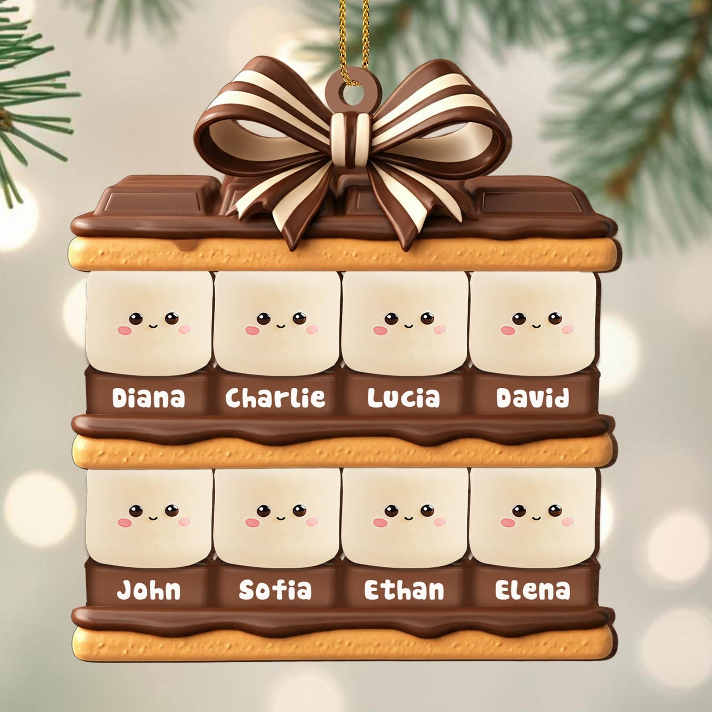 Create Memories With Unique Kawaii Cookie Family Ornament