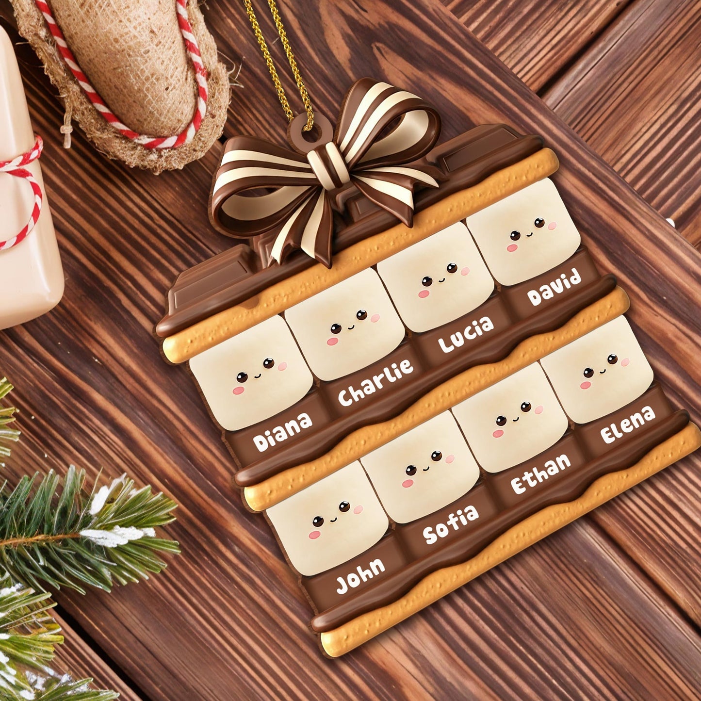 Create Memories With Unique Kawaii Cookie Family Ornament