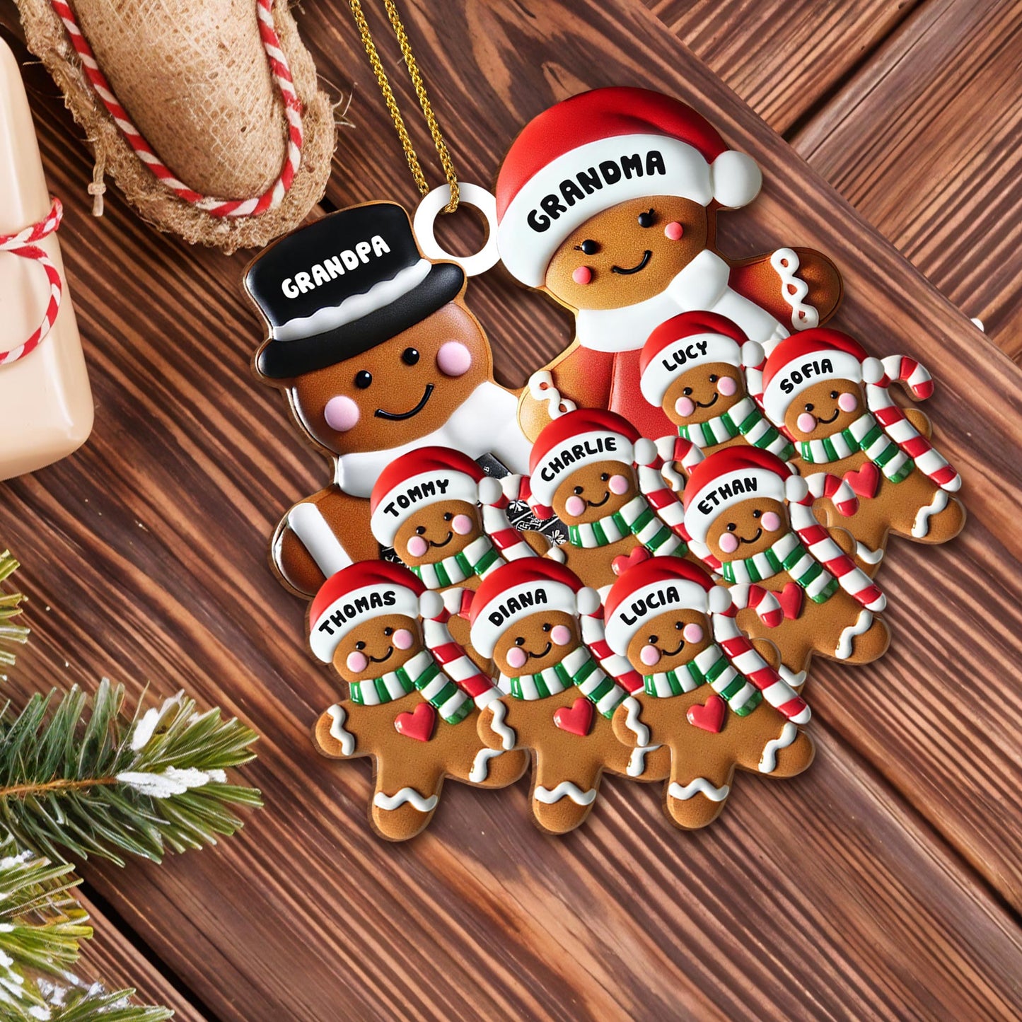 Celebrate Family Sweetness With Gingerbread and Santa Hats