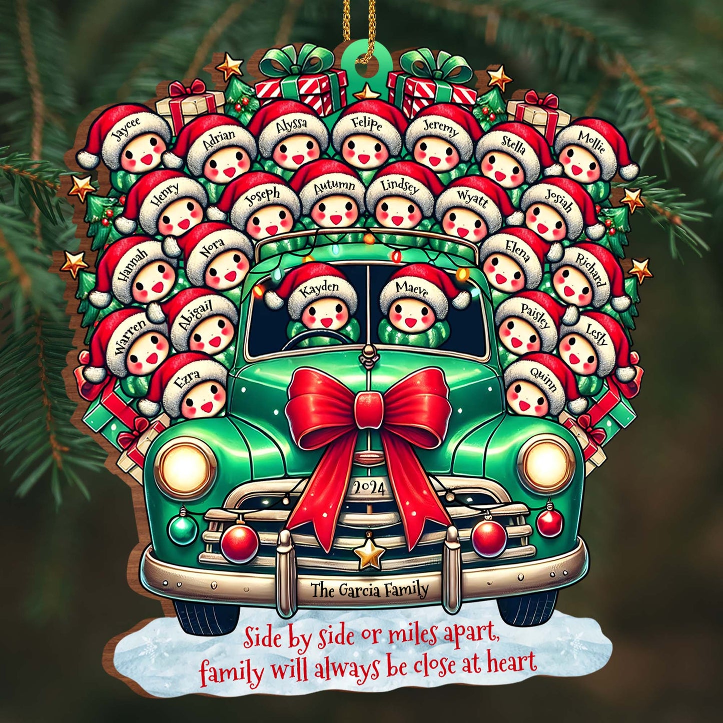 Home Is Where Our Story Begins Christmas Family Ornament